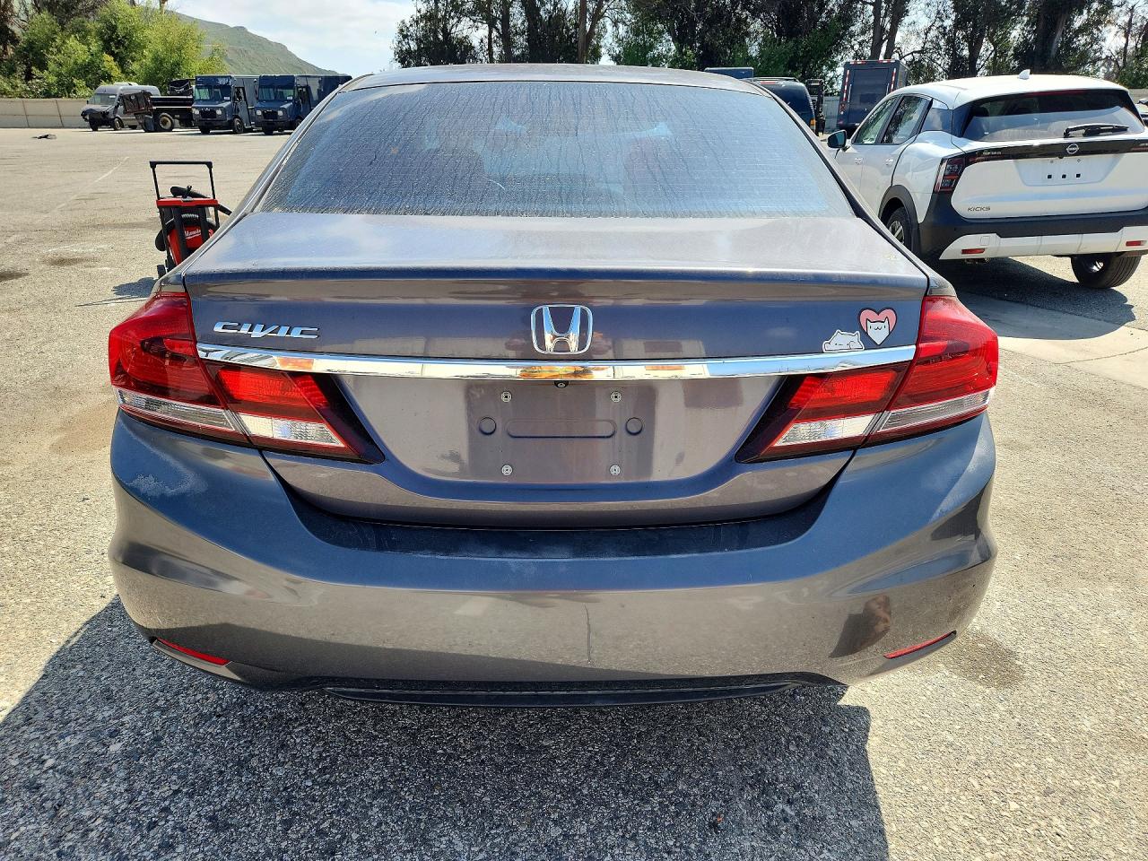 2014 Honda Civic Lx Gray vin: 19XFB2F51EE248503