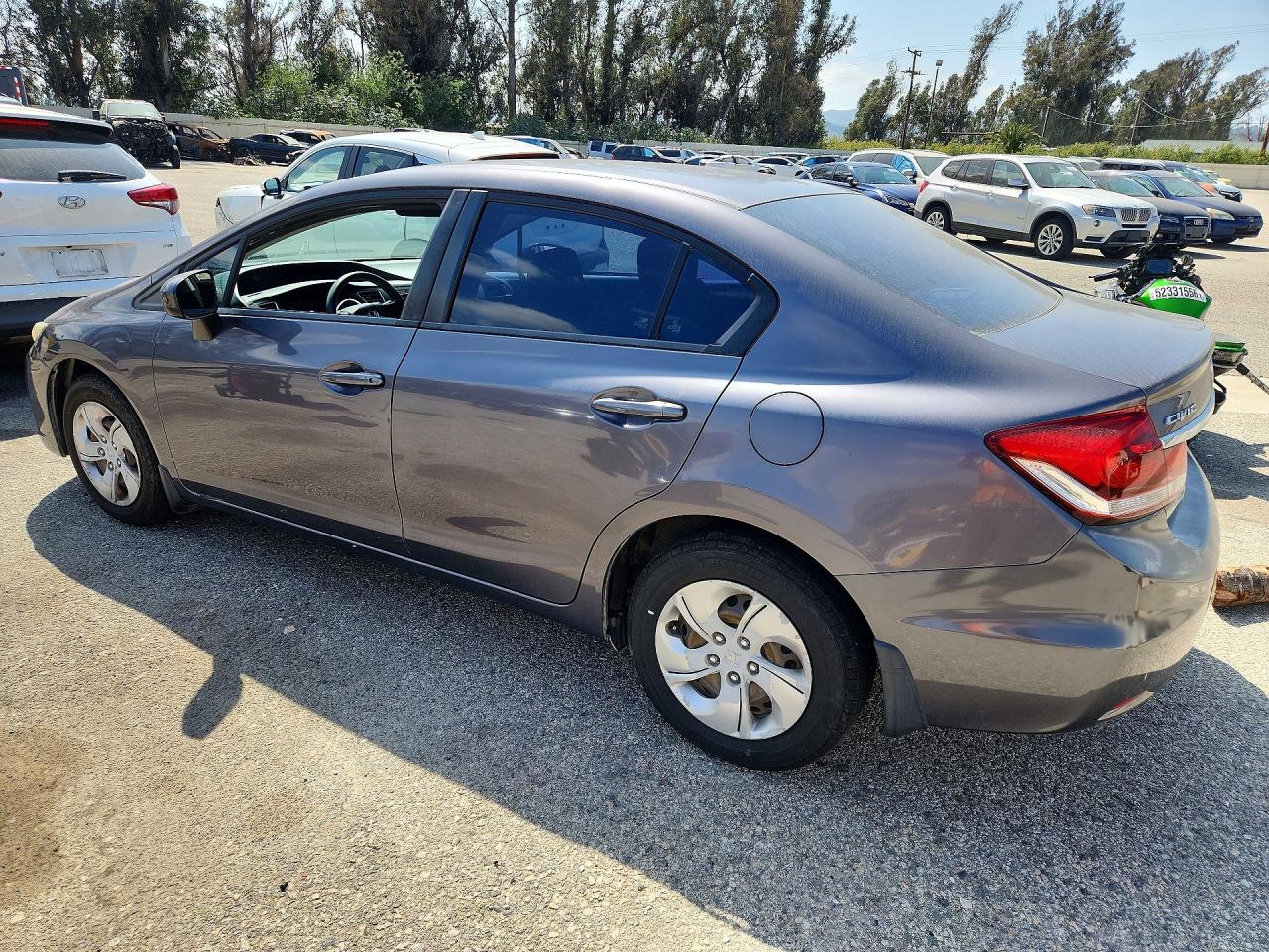 2014 Honda Civic Lx Gray vin: 19XFB2F51EE248503