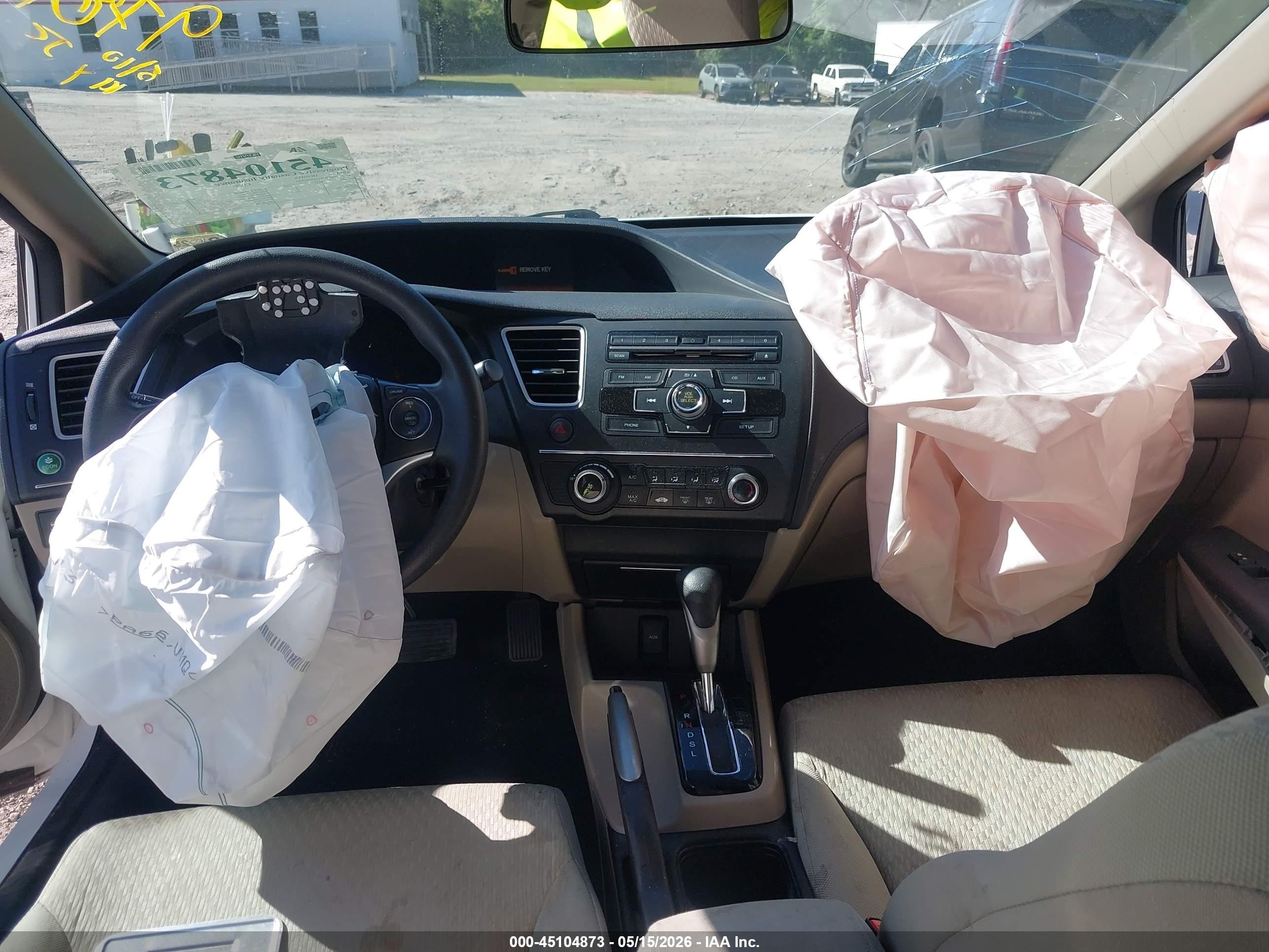 2014 Honda Civic Lx White vin: 19XFB2F51EE249781
