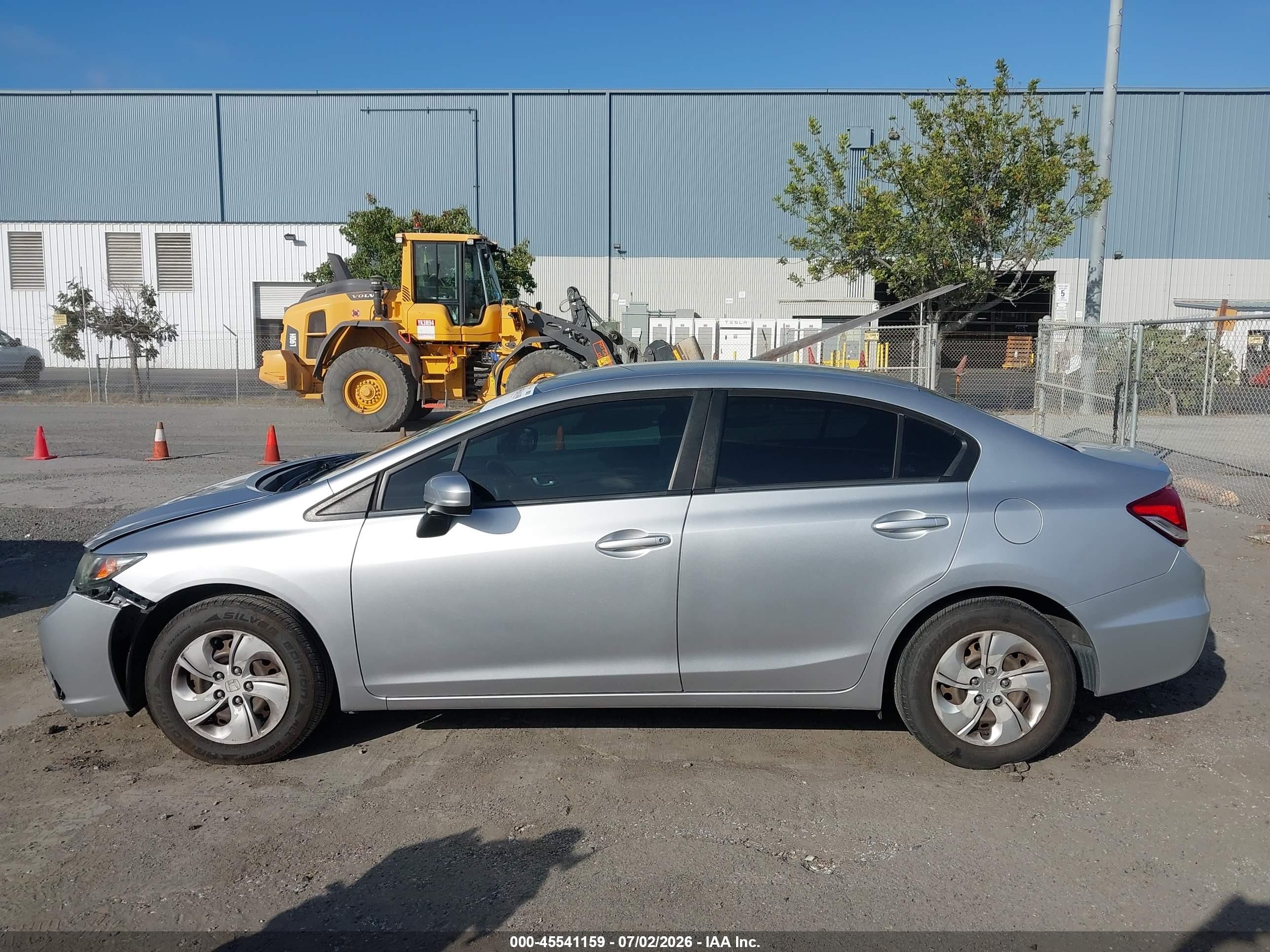 2014 Honda Civic Lx Silver vin: 19XFB2F51EE250946