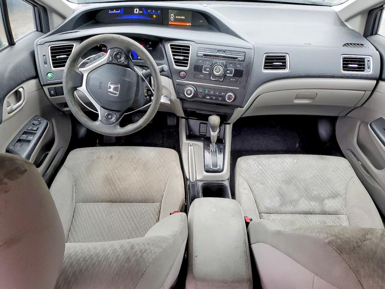 2014 Honda Civic Lx Gray vin: 19XFB2F51EE254740