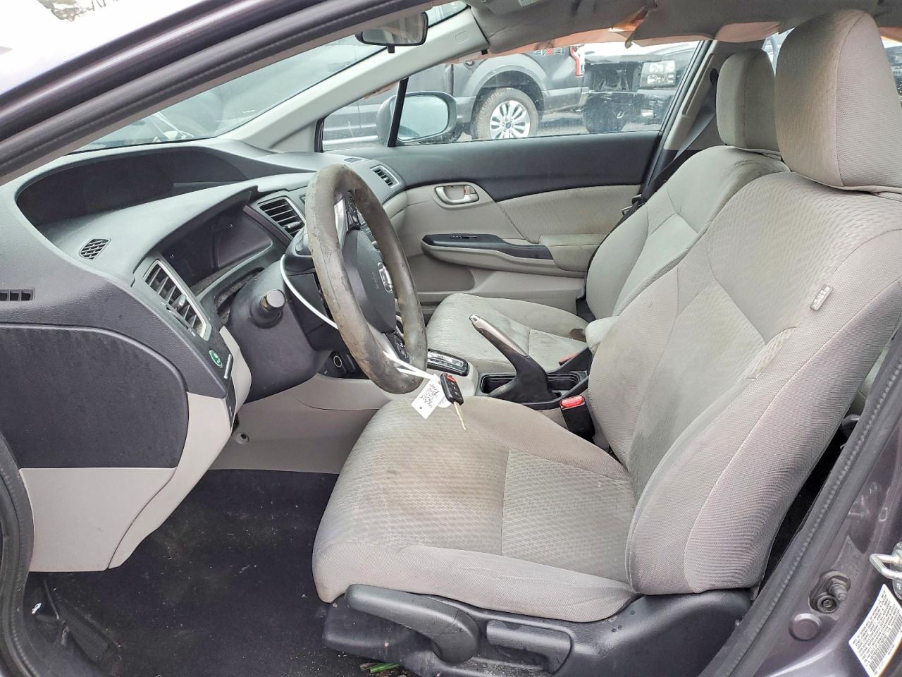 2014 Honda Civic Lx Gray vin: 19XFB2F51EE254740