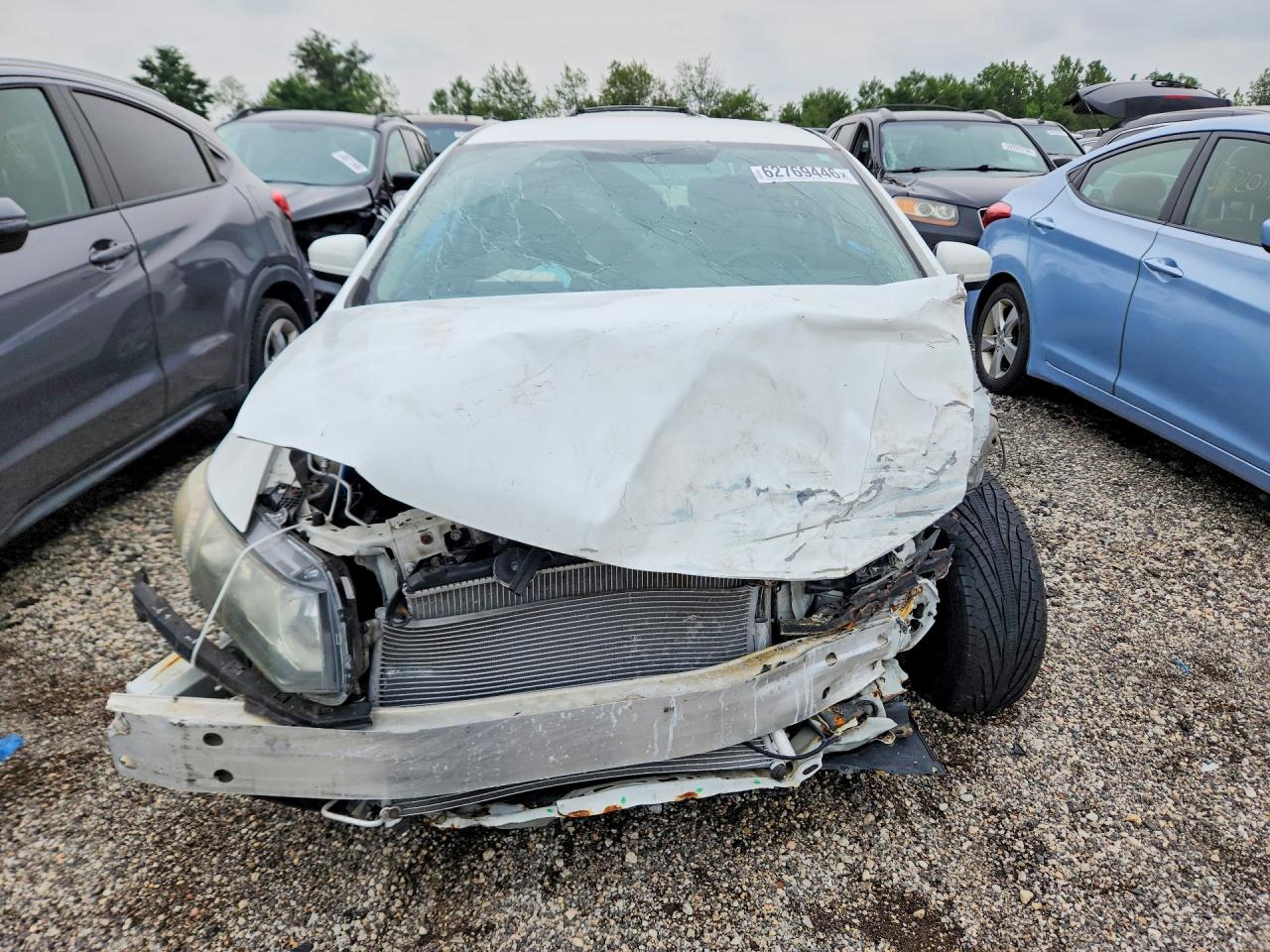 2014 Honda Civic Lx White vin: 19XFB2F51EE257895