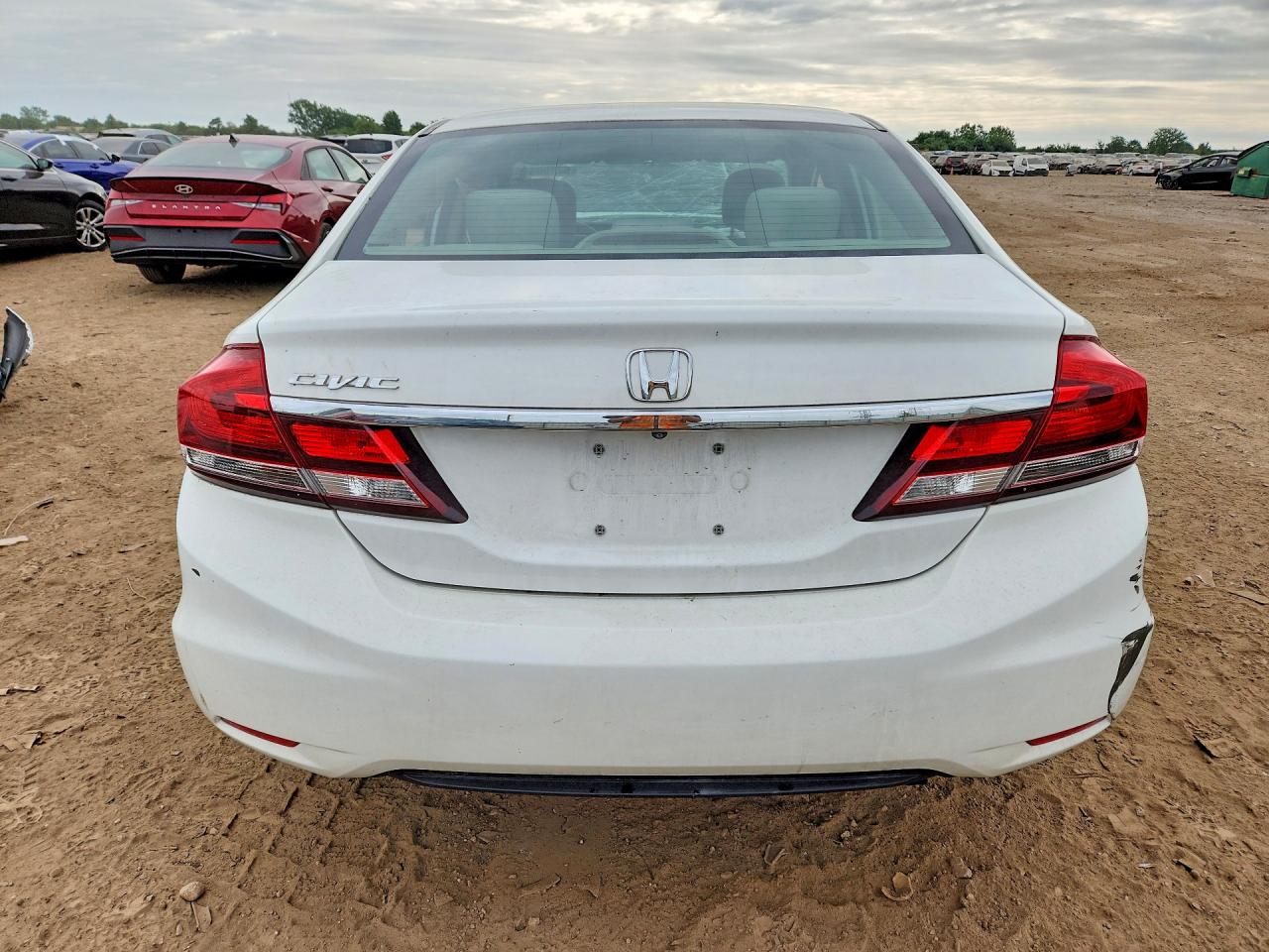 2014 Honda Civic Lx White vin: 19XFB2F51EE257895