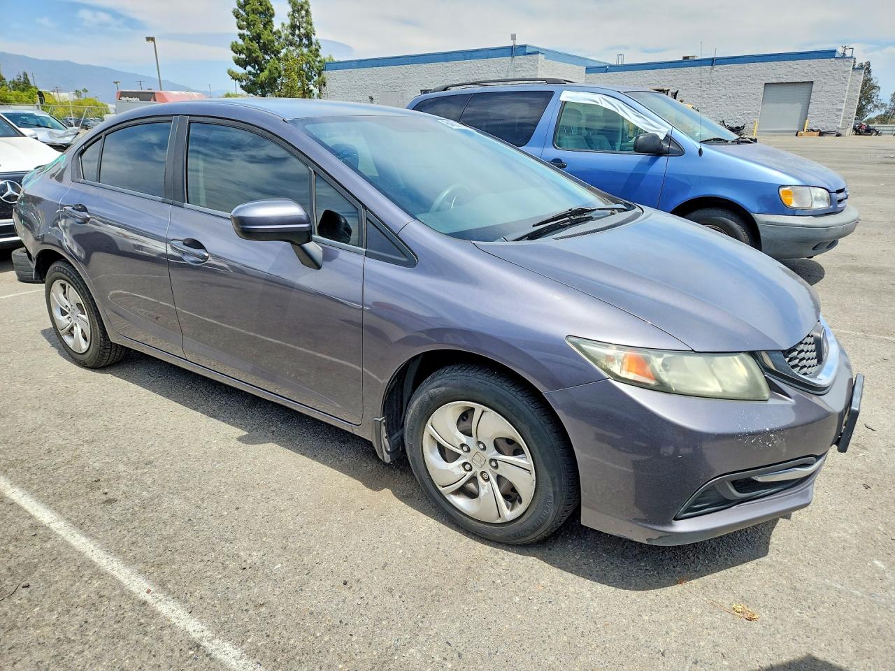 2014 Honda Civic Lx Gray vin: 19XFB2F51EE257962