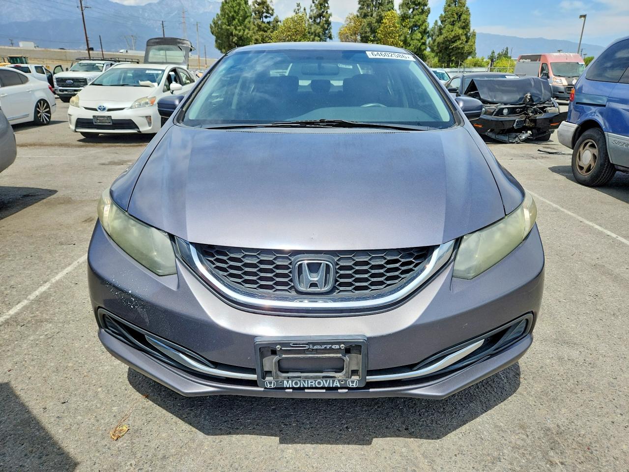2014 Honda Civic Lx Gray vin: 19XFB2F51EE257962