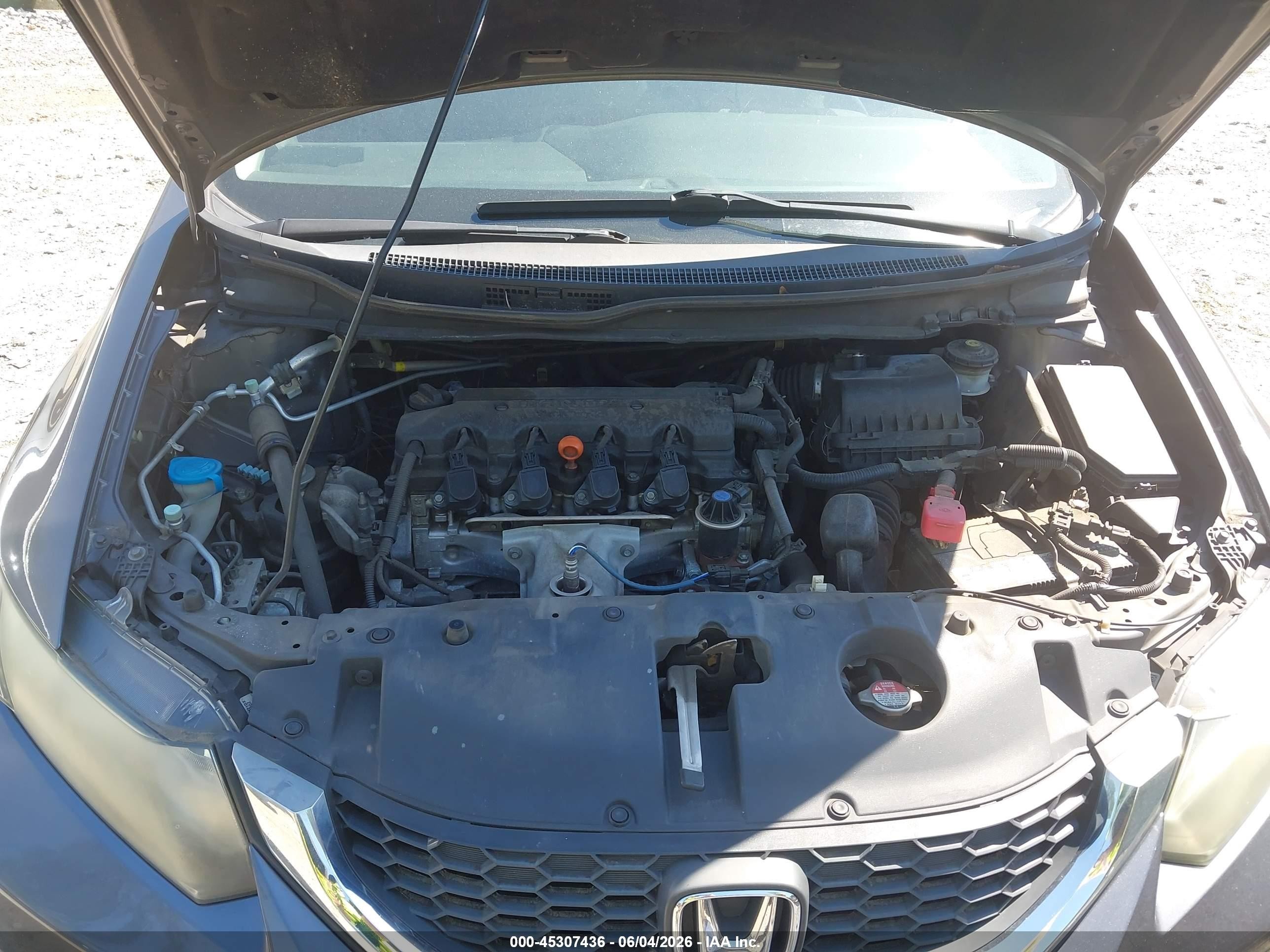 2014 Honda Civic Lx Gray vin: 19XFB2F51EE269965