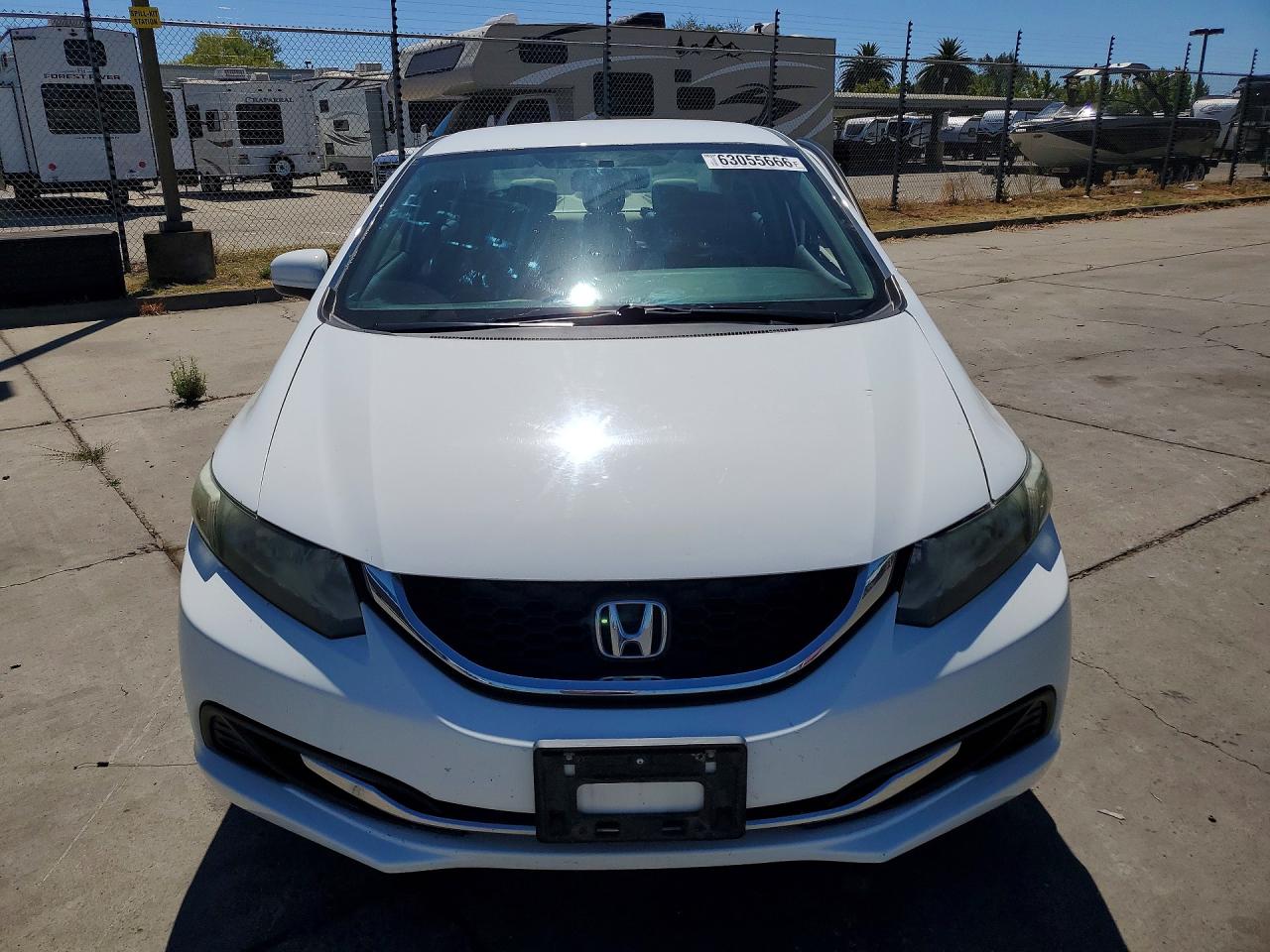 2014 Honda Civic Lx White vin: 19XFB2F51EE271392