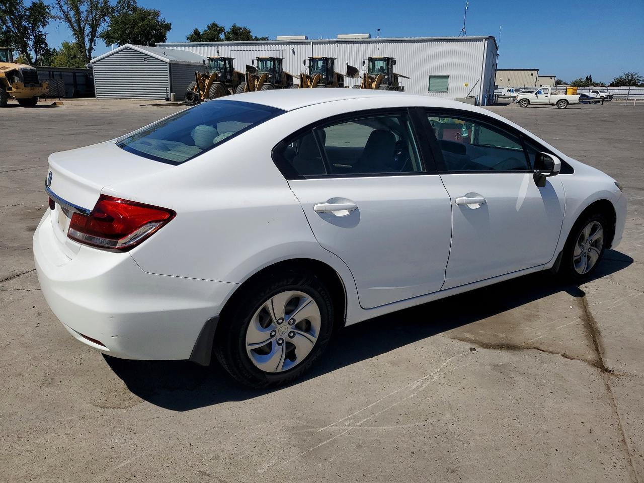 2014 Honda Civic Lx White vin: 19XFB2F51EE271392