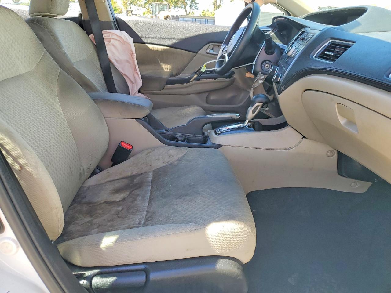 2014 Honda Civic Lx White vin: 19XFB2F51EE271392