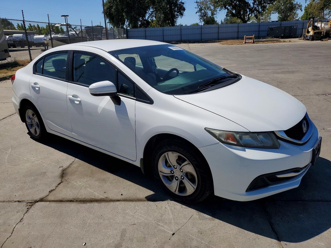 2014 Honda Civic Lx White vin: 19XFB2F51EE271392