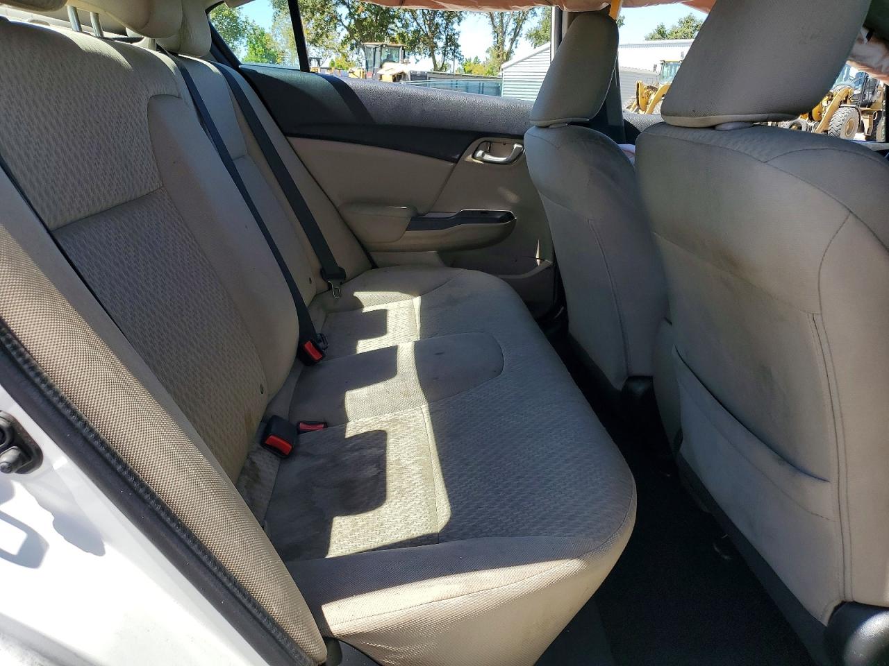 2014 Honda Civic Lx White vin: 19XFB2F51EE271392