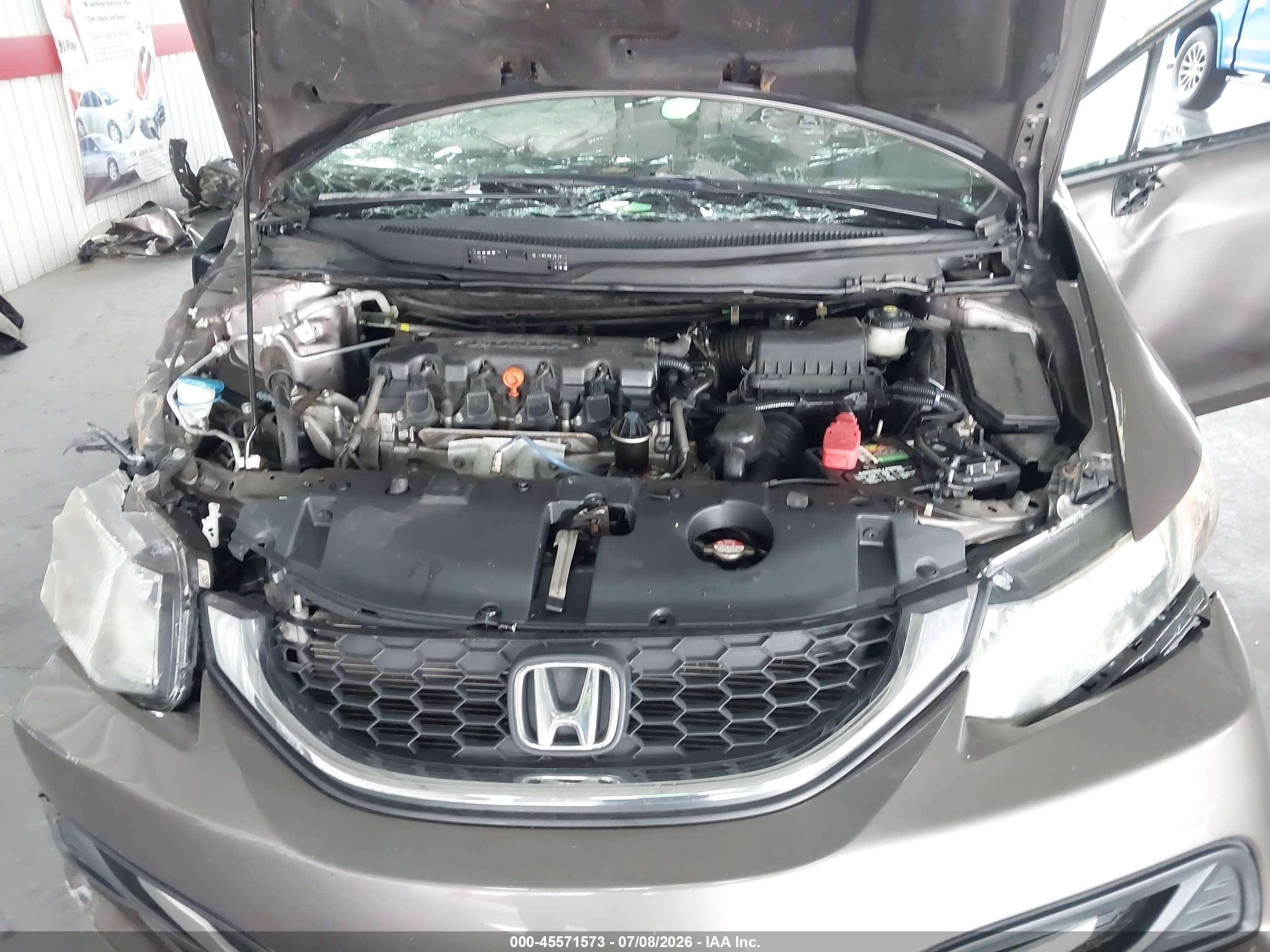 2015 Honda Civic Lx Champagne vin: 19XFB2F51FE000320