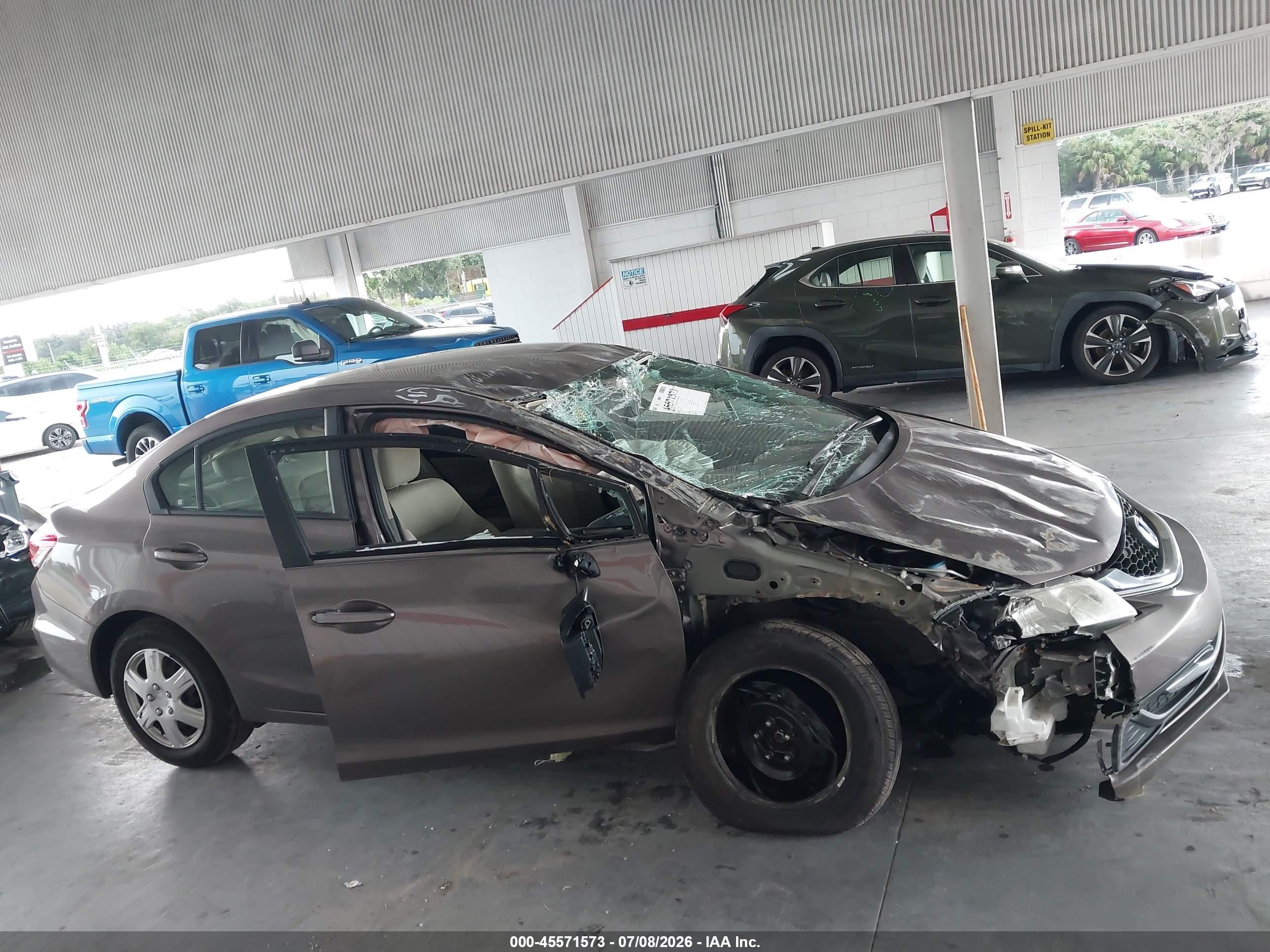 2015 Honda Civic Lx Champagne vin: 19XFB2F51FE000320
