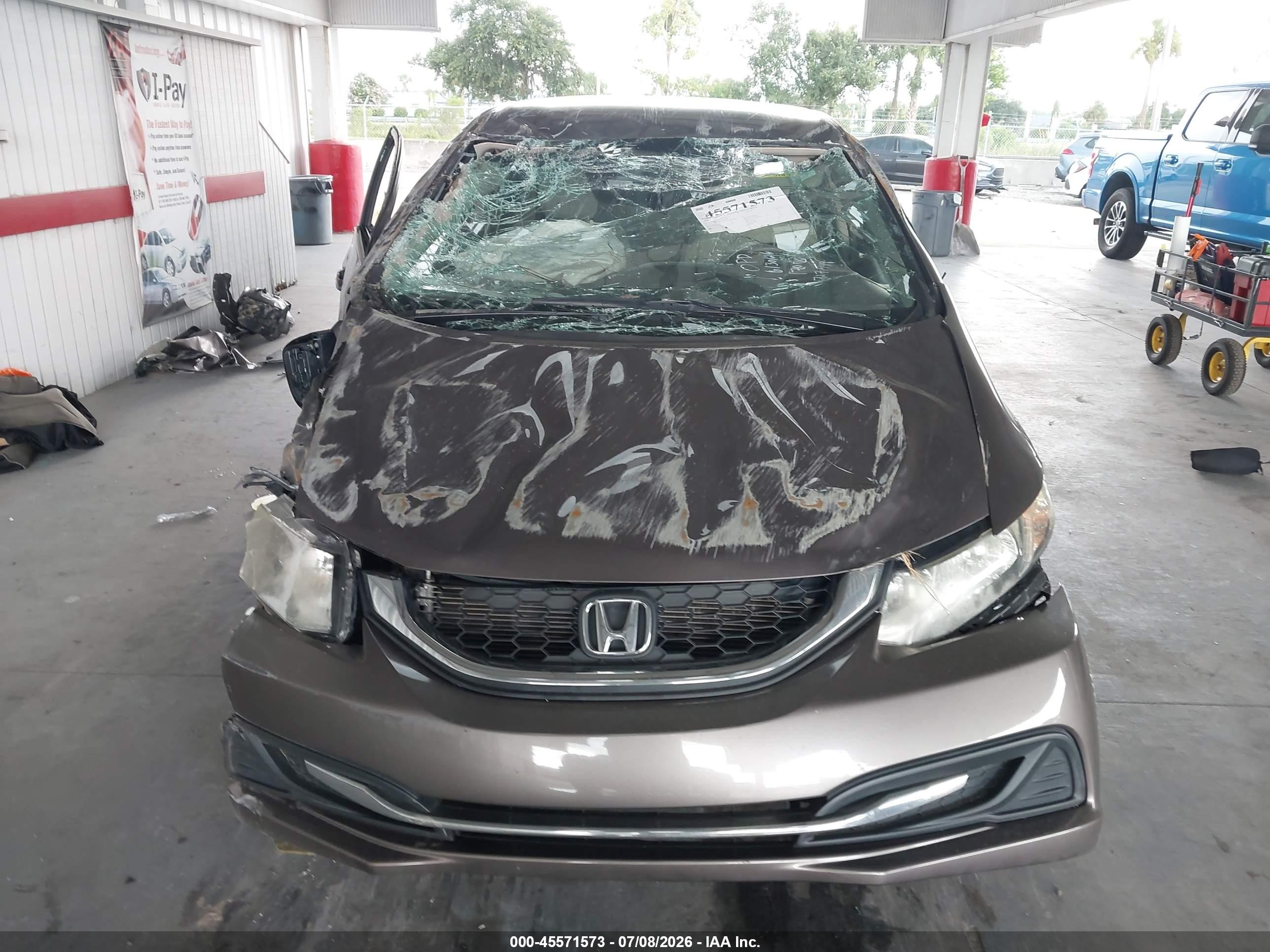 2015 Honda Civic Lx Champagne vin: 19XFB2F51FE000320