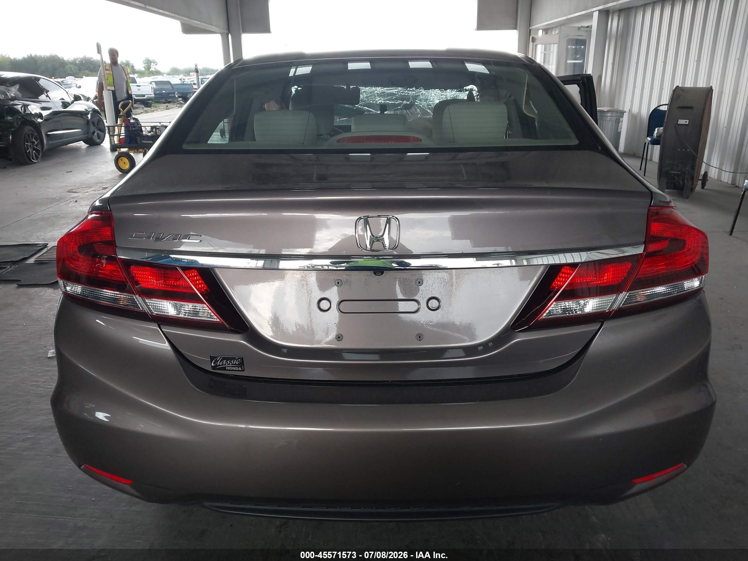 2015 Honda Civic Lx Champagne vin: 19XFB2F51FE000320