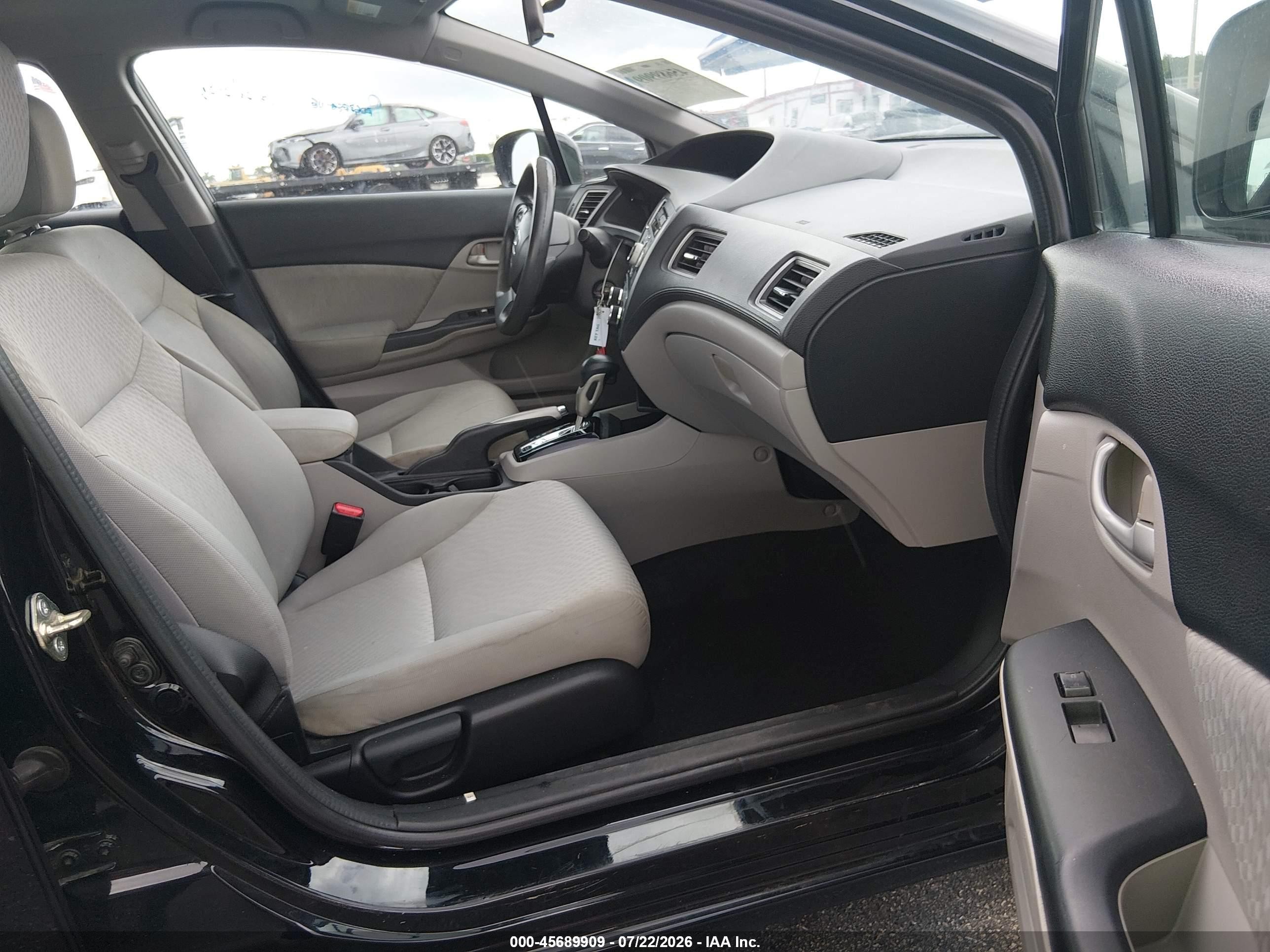 2015 Honda Civic Lx Black vin: 19XFB2F51FE001869