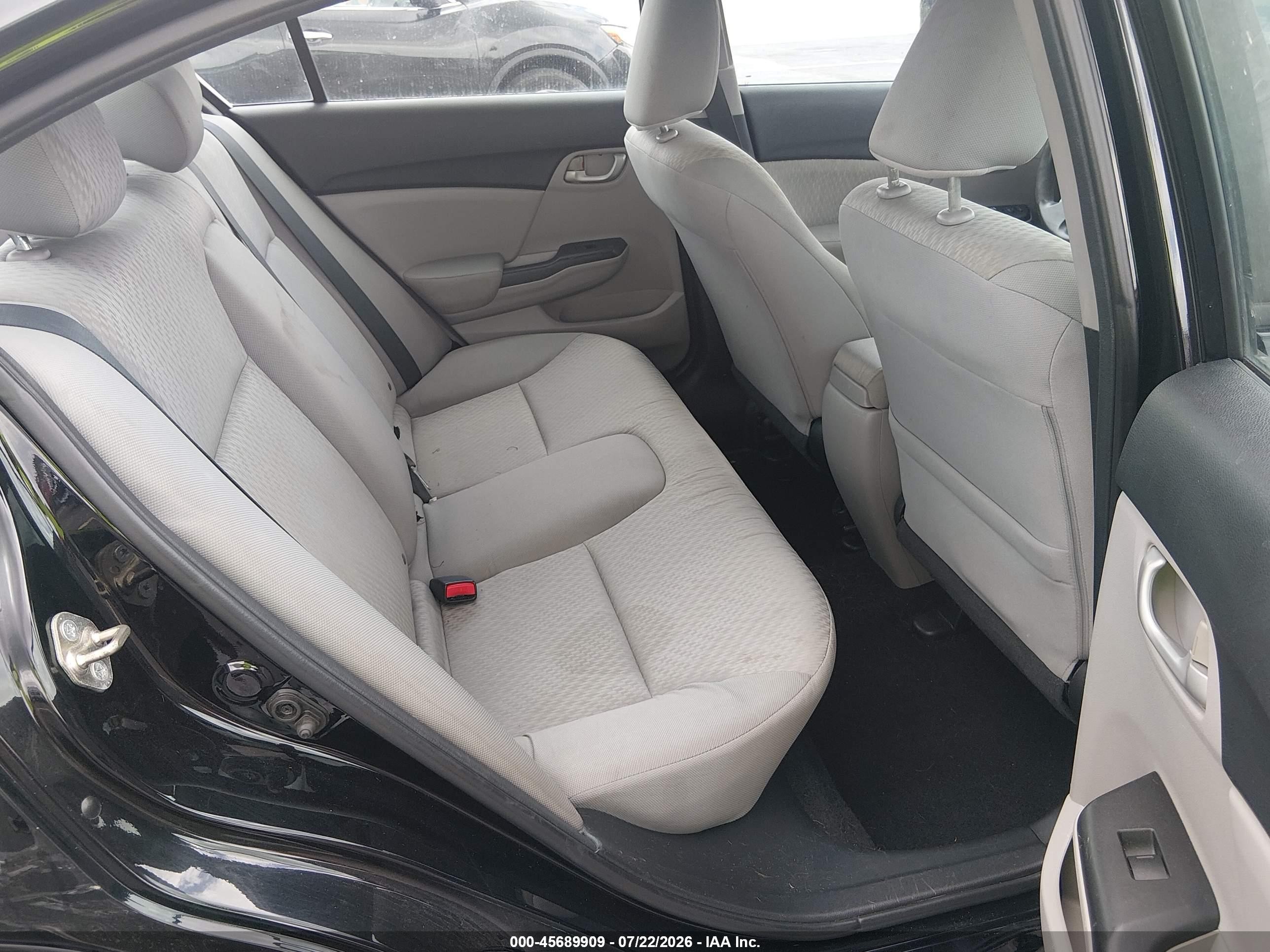 2015 Honda Civic Lx Black vin: 19XFB2F51FE001869