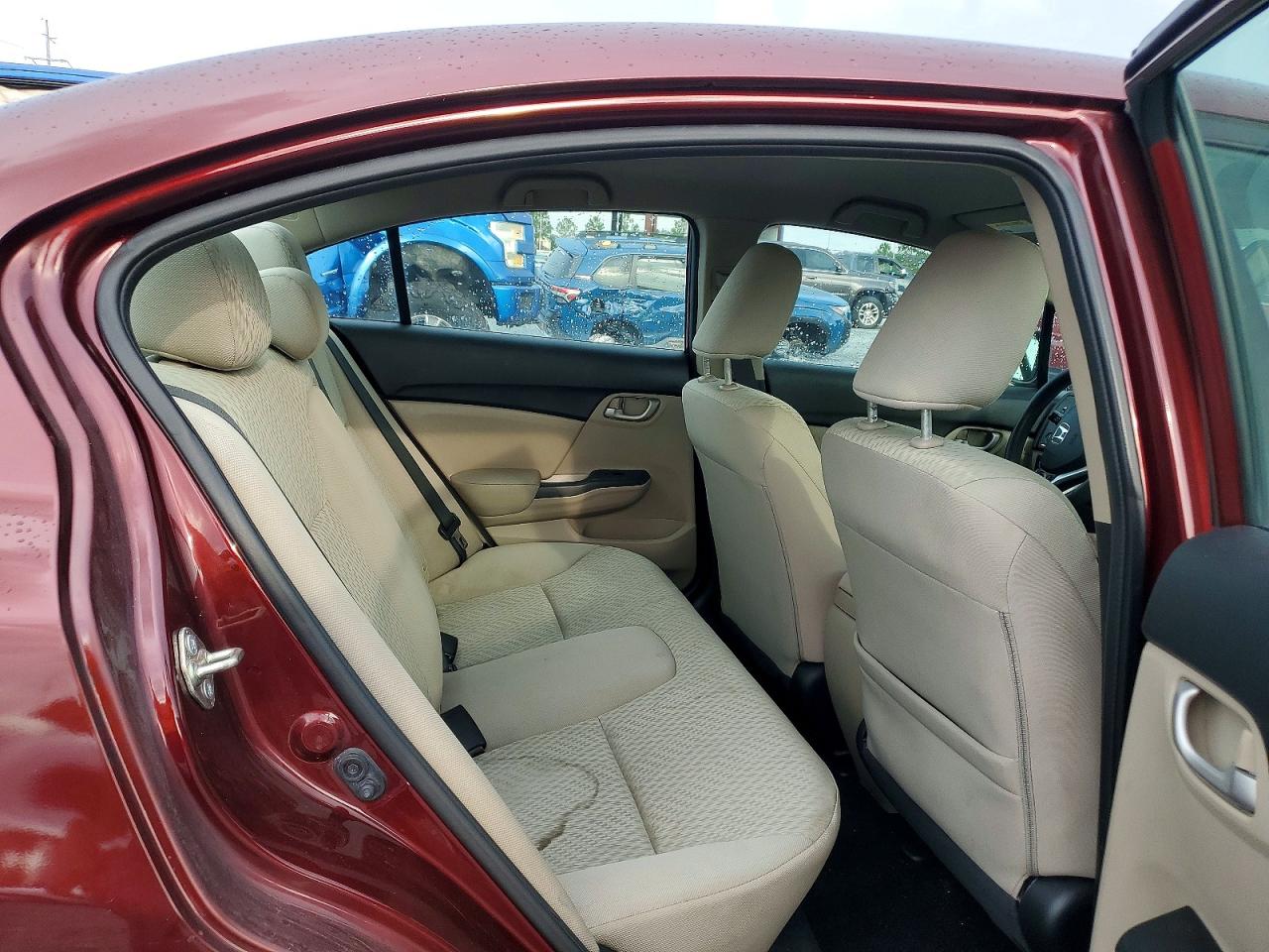 2015 Honda Civic Lx Burgundy vin: 19XFB2F51FE002469