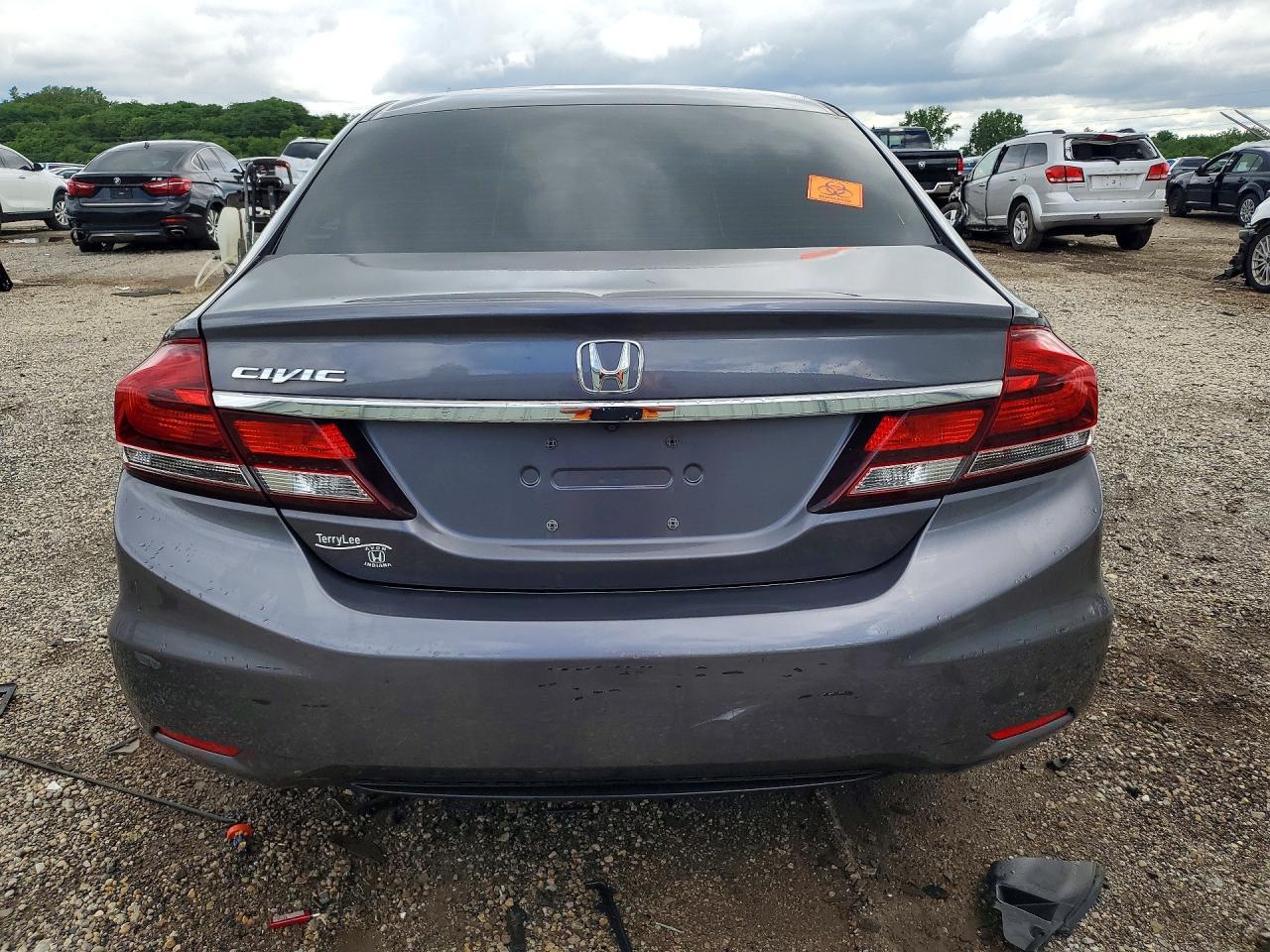2015 Honda Civic Lx Gray vin: 19XFB2F51FE016954