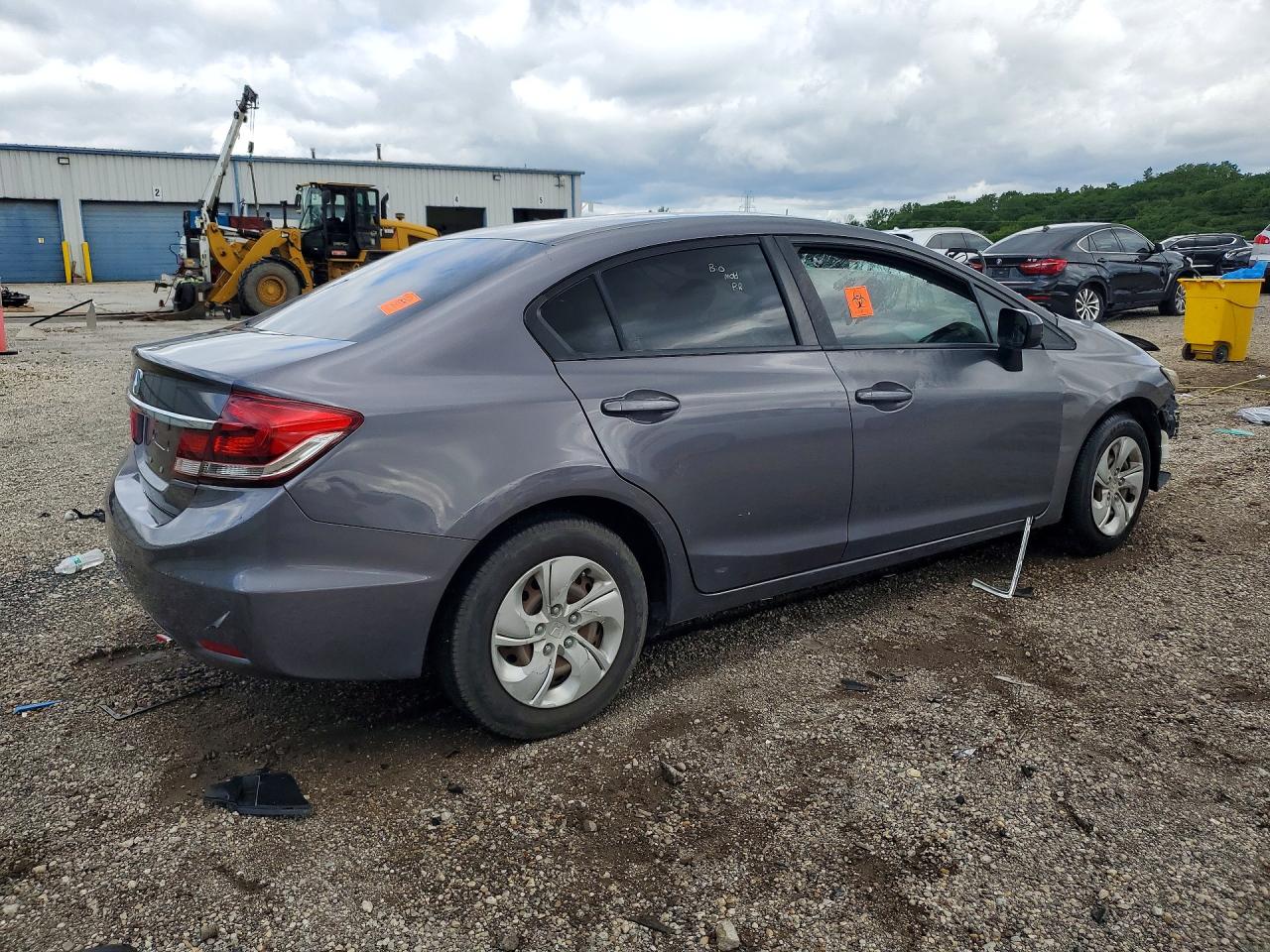 2015 Honda Civic Lx Gray vin: 19XFB2F51FE016954