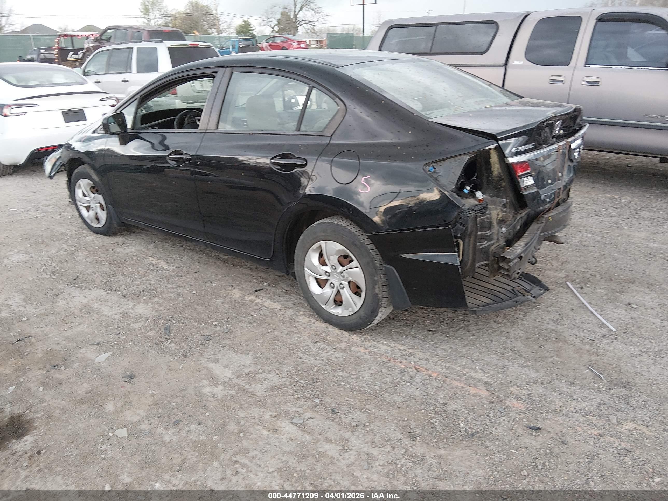 2015 Honda Civic Lx Black vin: 19XFB2F51FE017165