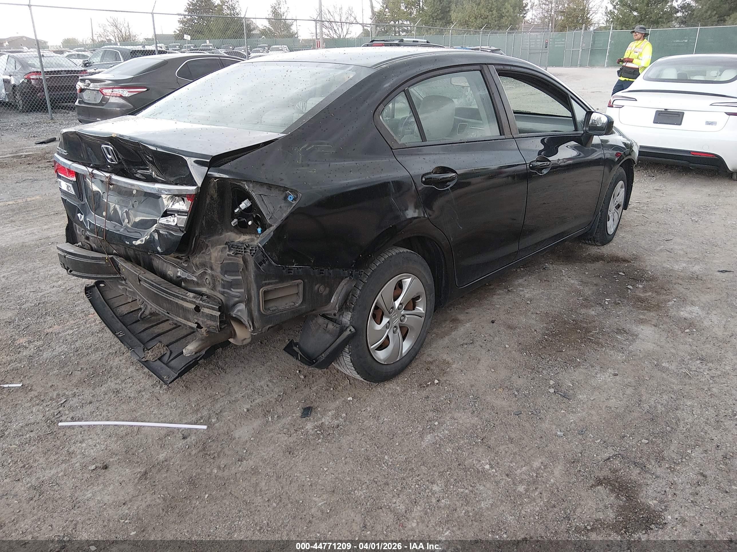 2015 Honda Civic Lx Black vin: 19XFB2F51FE017165