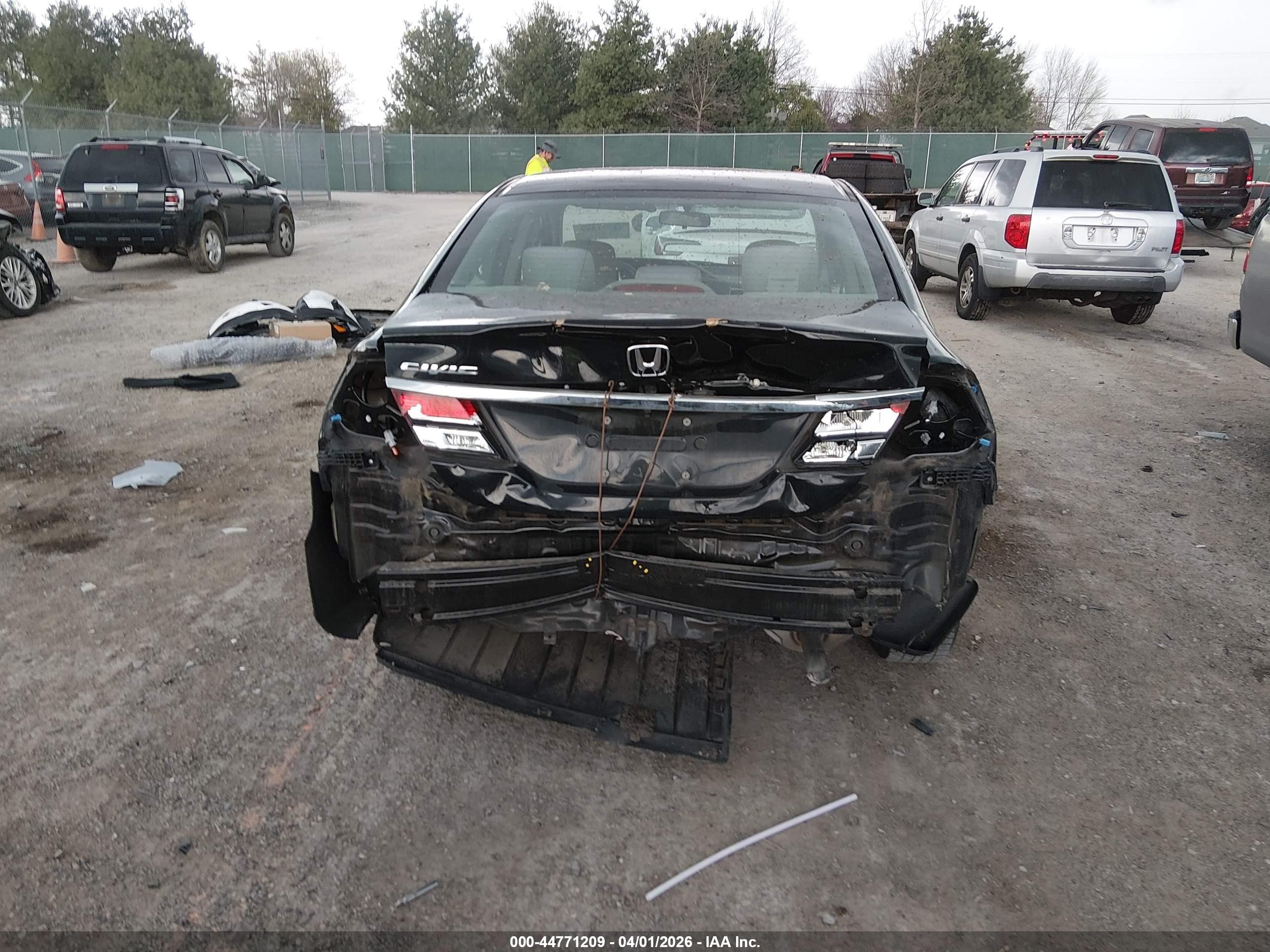 2015 Honda Civic Lx Black vin: 19XFB2F51FE017165