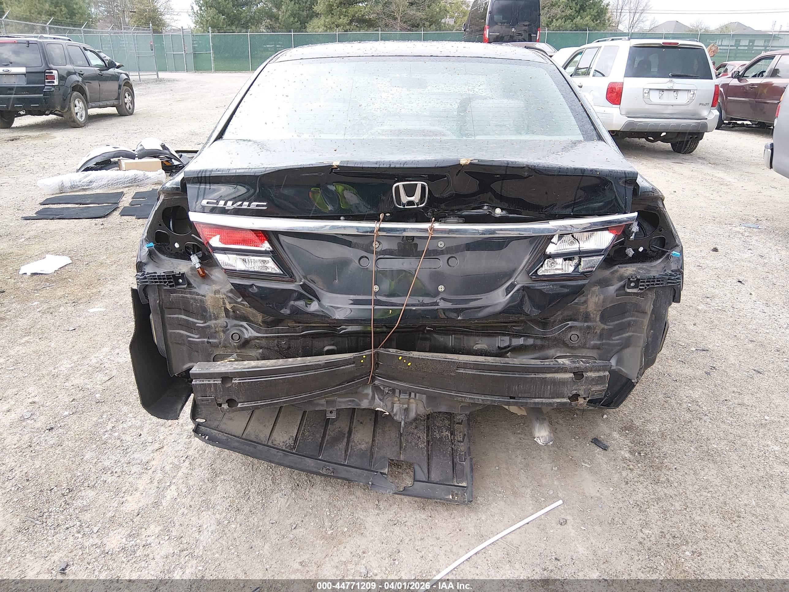 2015 Honda Civic Lx Black vin: 19XFB2F51FE017165