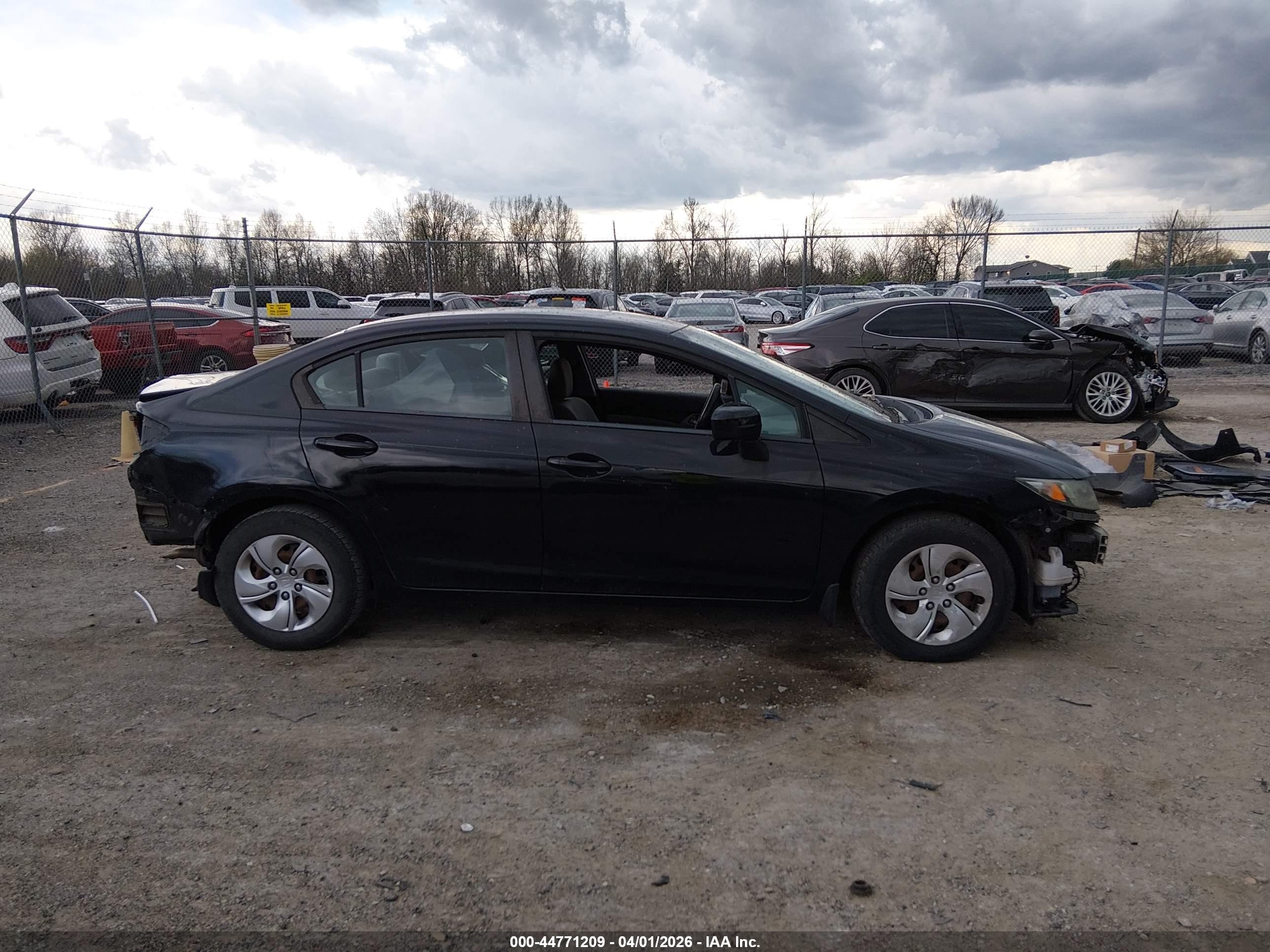 2015 Honda Civic Lx Black vin: 19XFB2F51FE017165
