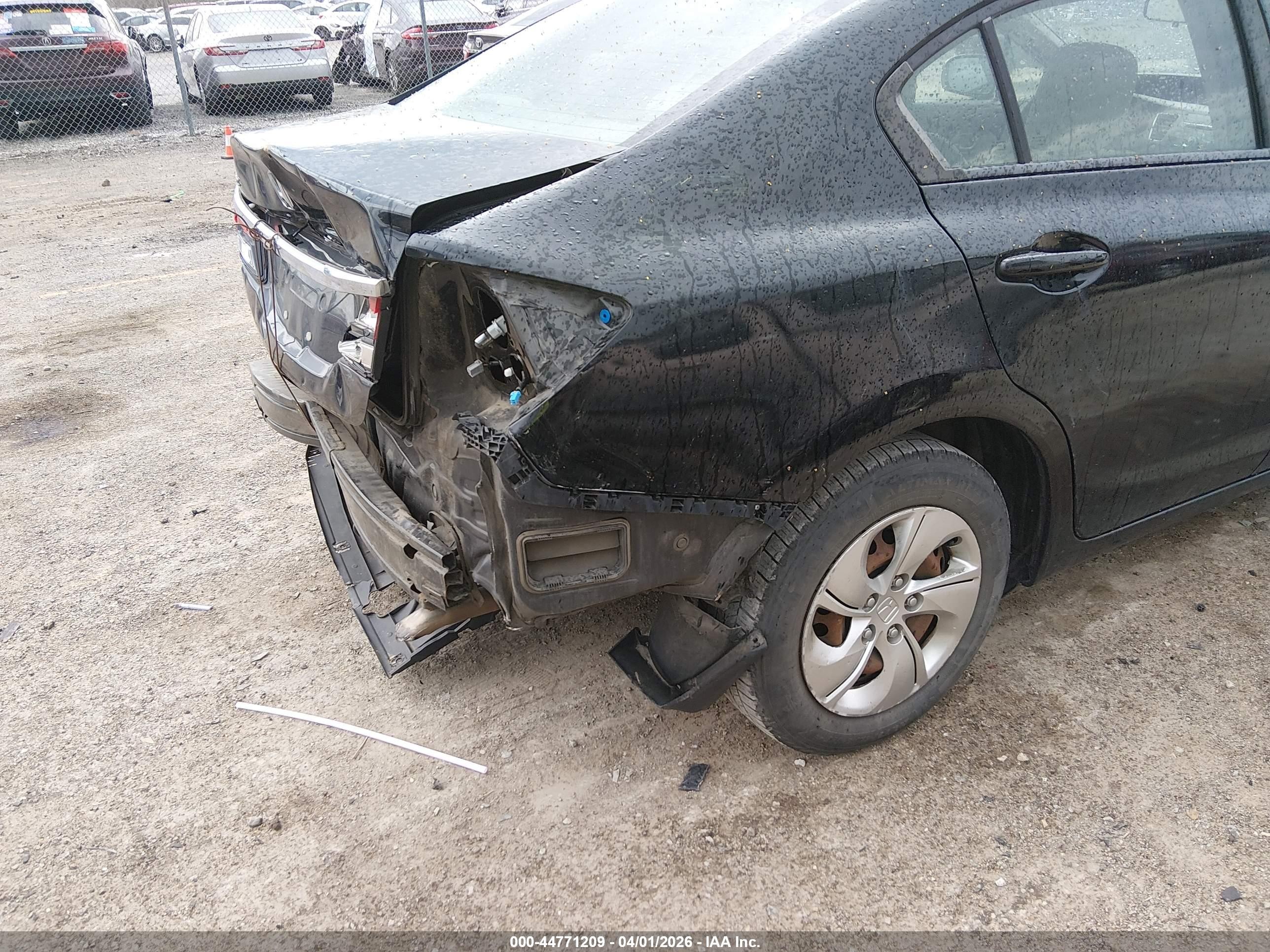 2015 Honda Civic Lx Black vin: 19XFB2F51FE017165