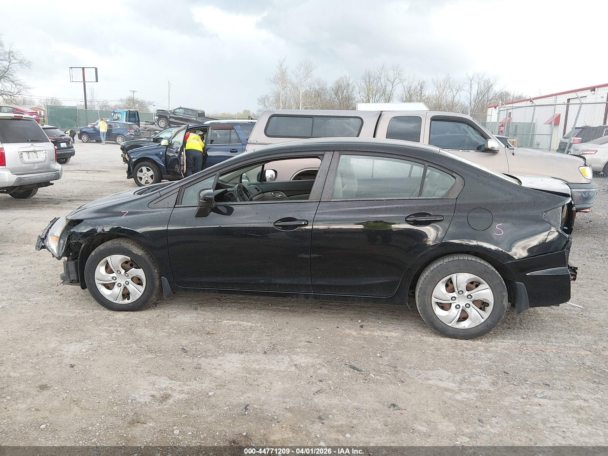 2015 Honda Civic Lx Black vin: 19XFB2F51FE017165