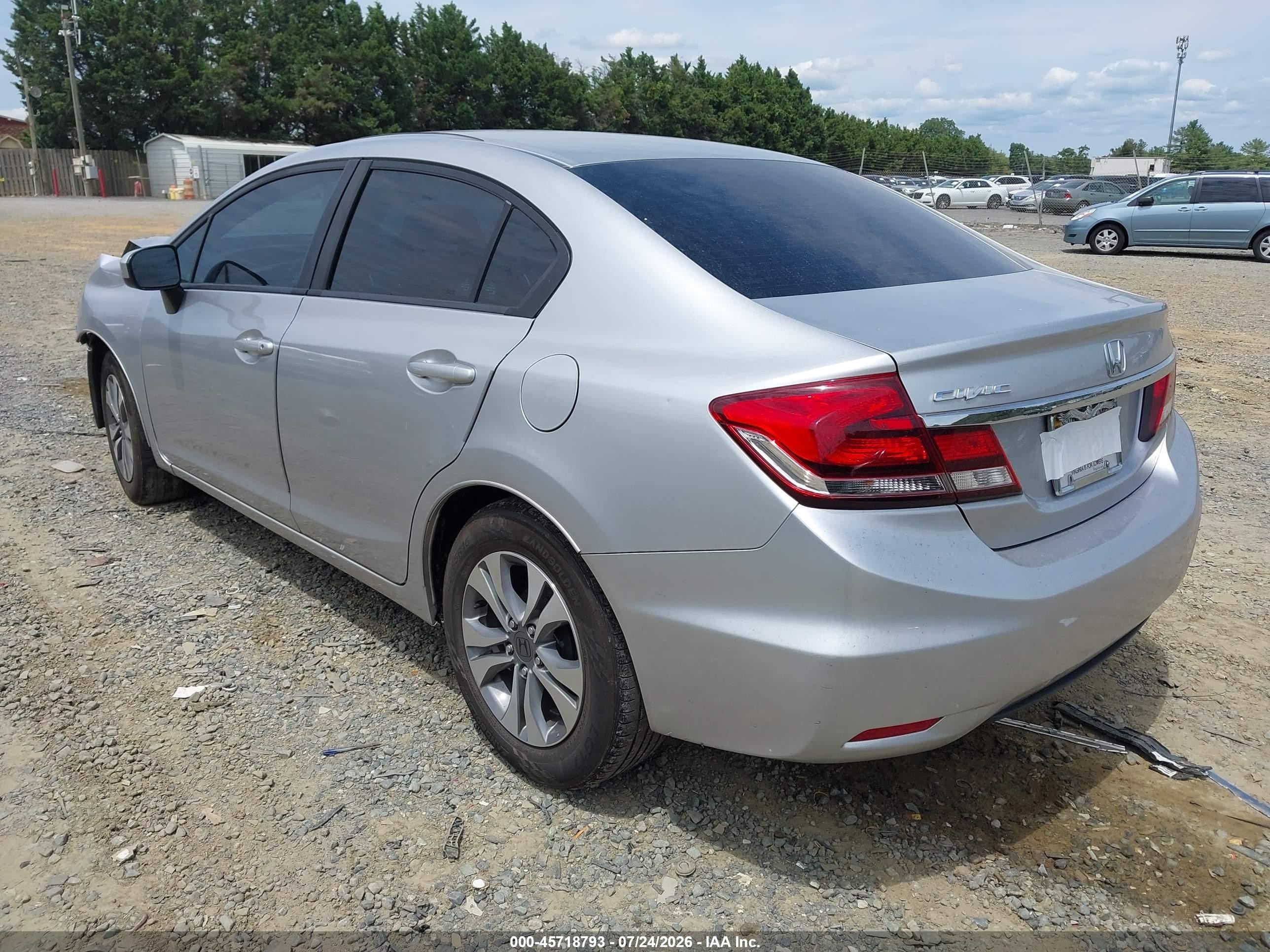 2015 Honda Civic Lx Silver vin: 19XFB2F51FE018817