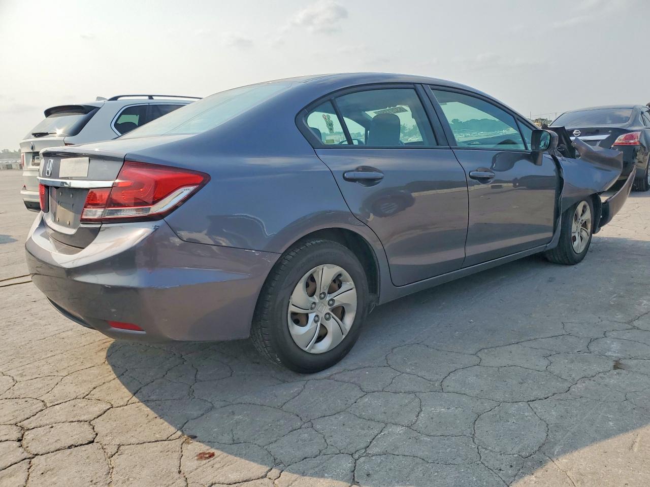 2015 Honda Civic Lx Gray vin: 19XFB2F51FE039943