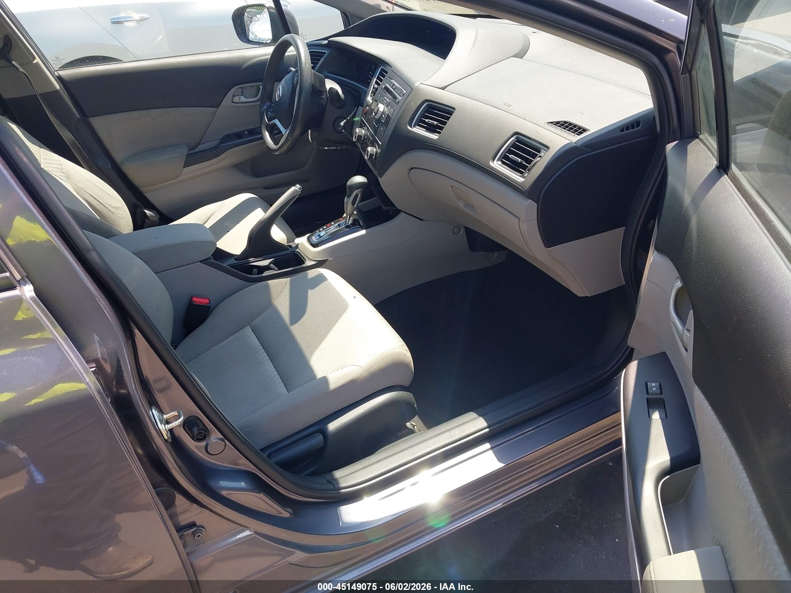 2015 Honda Civic Lx Gray vin: 19XFB2F51FE045046