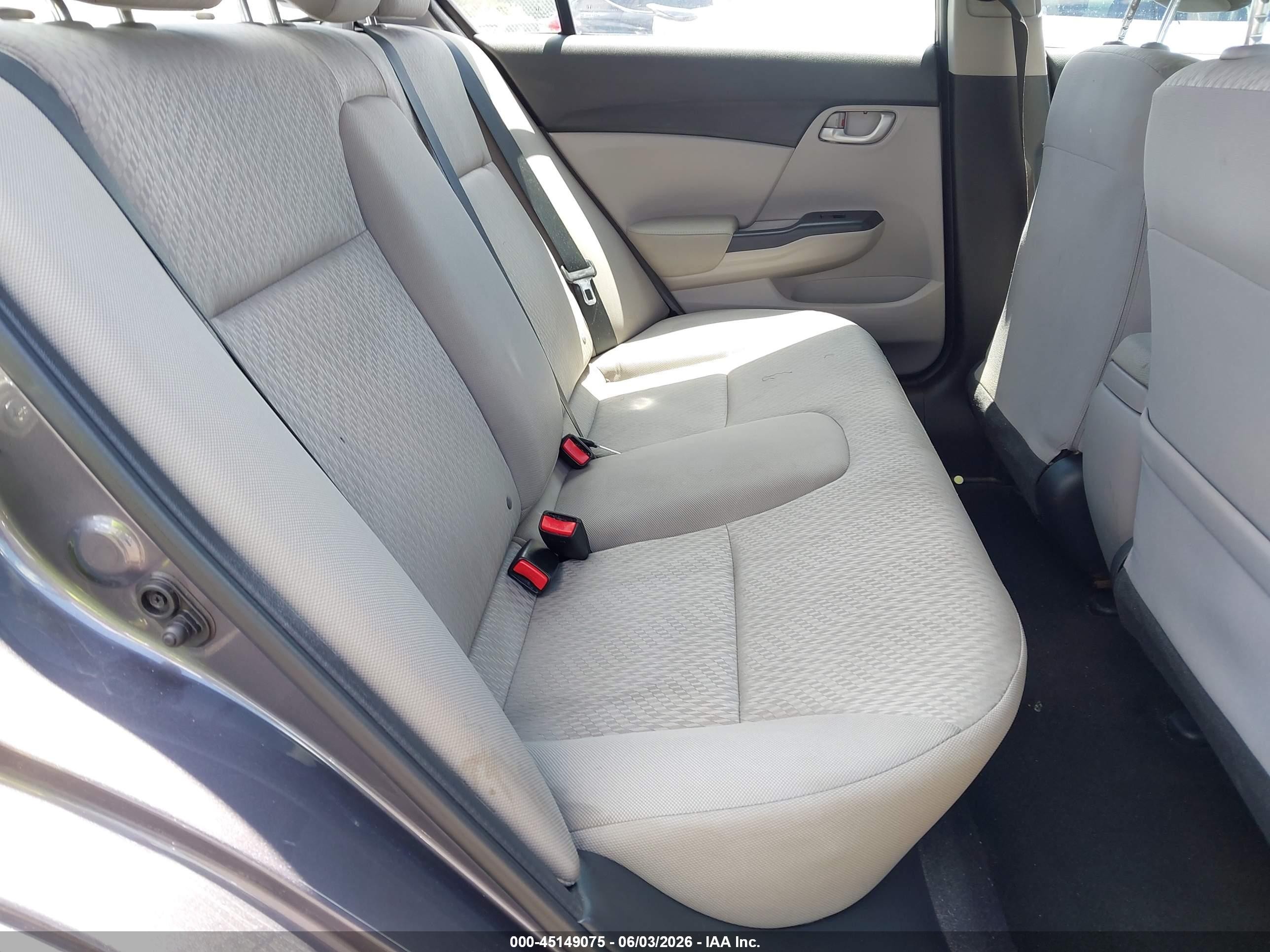 2015 Honda Civic Lx Gray vin: 19XFB2F51FE045046