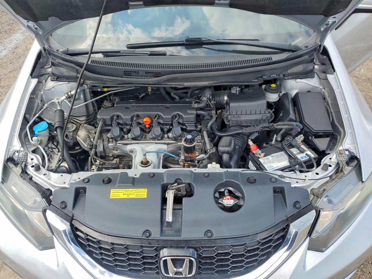 2015 Toyt Civic Серебряный vin: 19XFB2F51FE050618