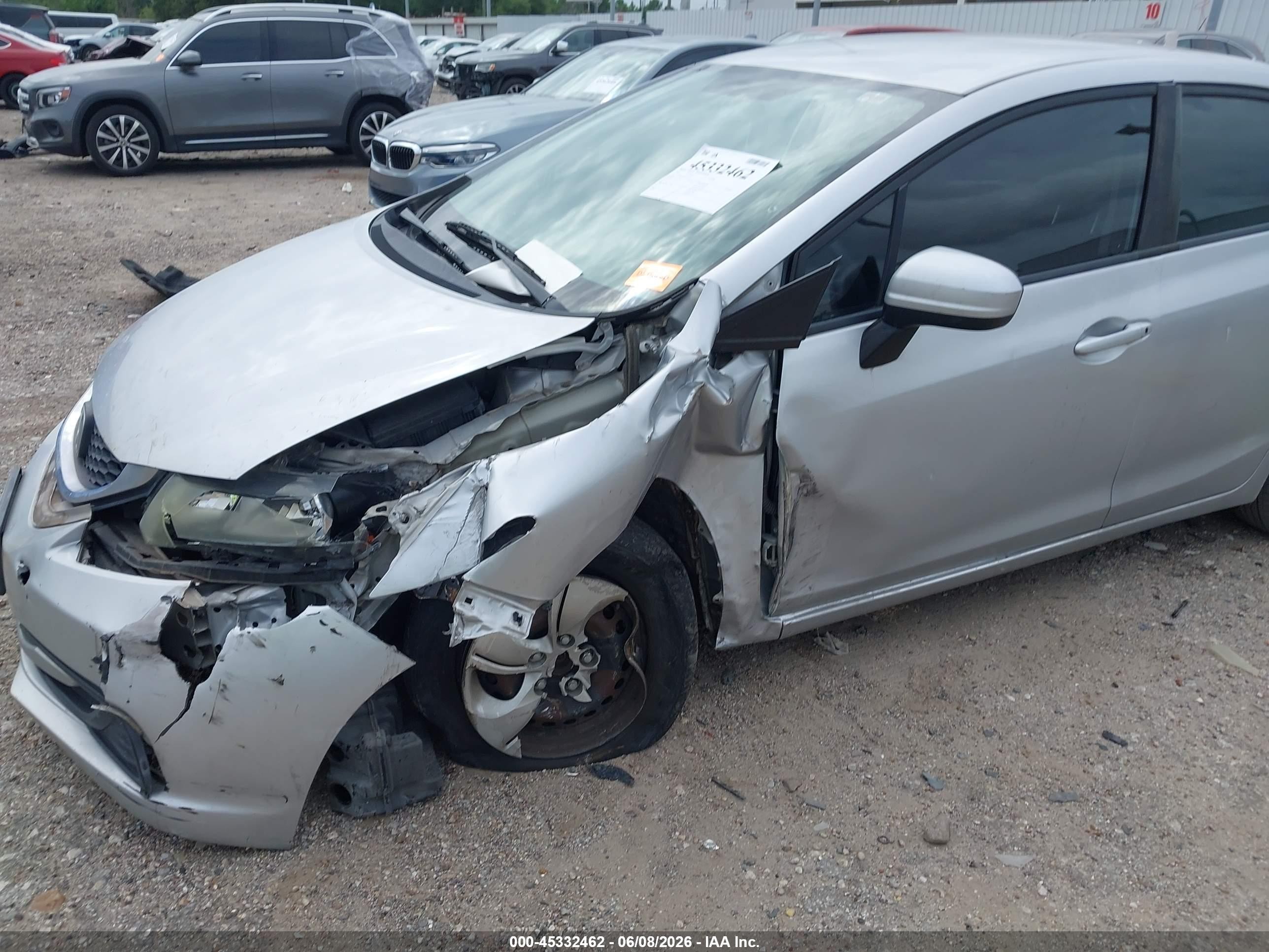 2015 Honda Civic Lx Silver vin: 19XFB2F51FE060534