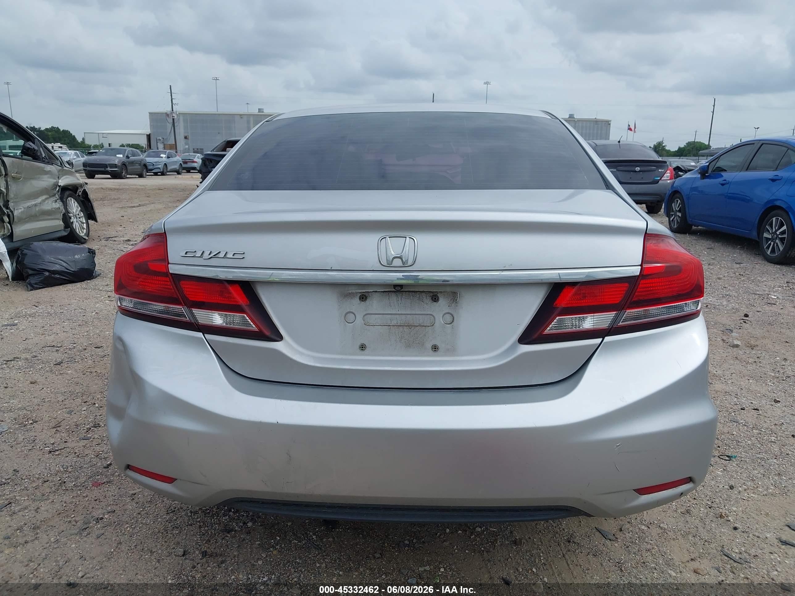 2015 Honda Civic Lx Silver vin: 19XFB2F51FE060534