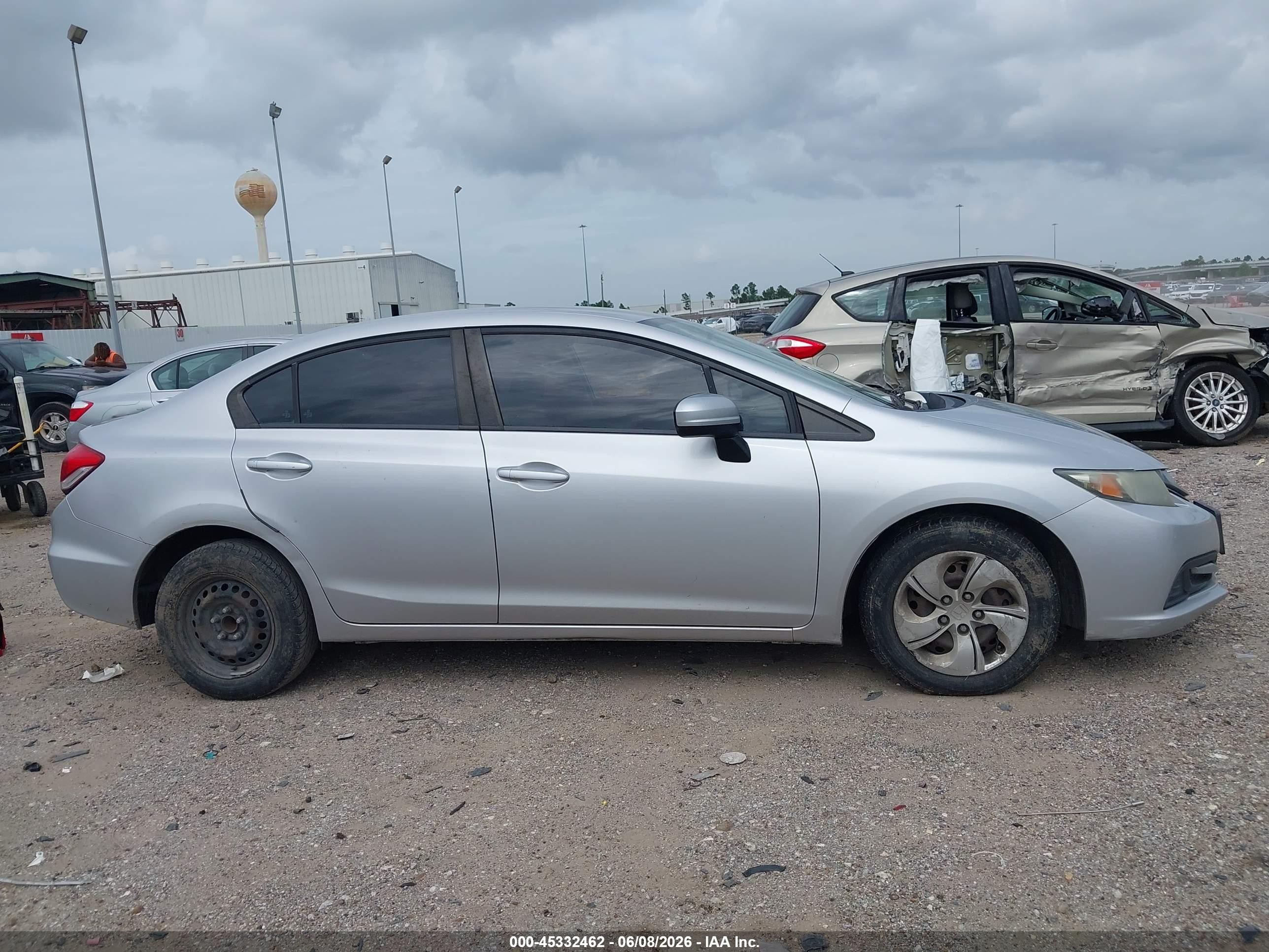 2015 Honda Civic Lx Silver vin: 19XFB2F51FE060534