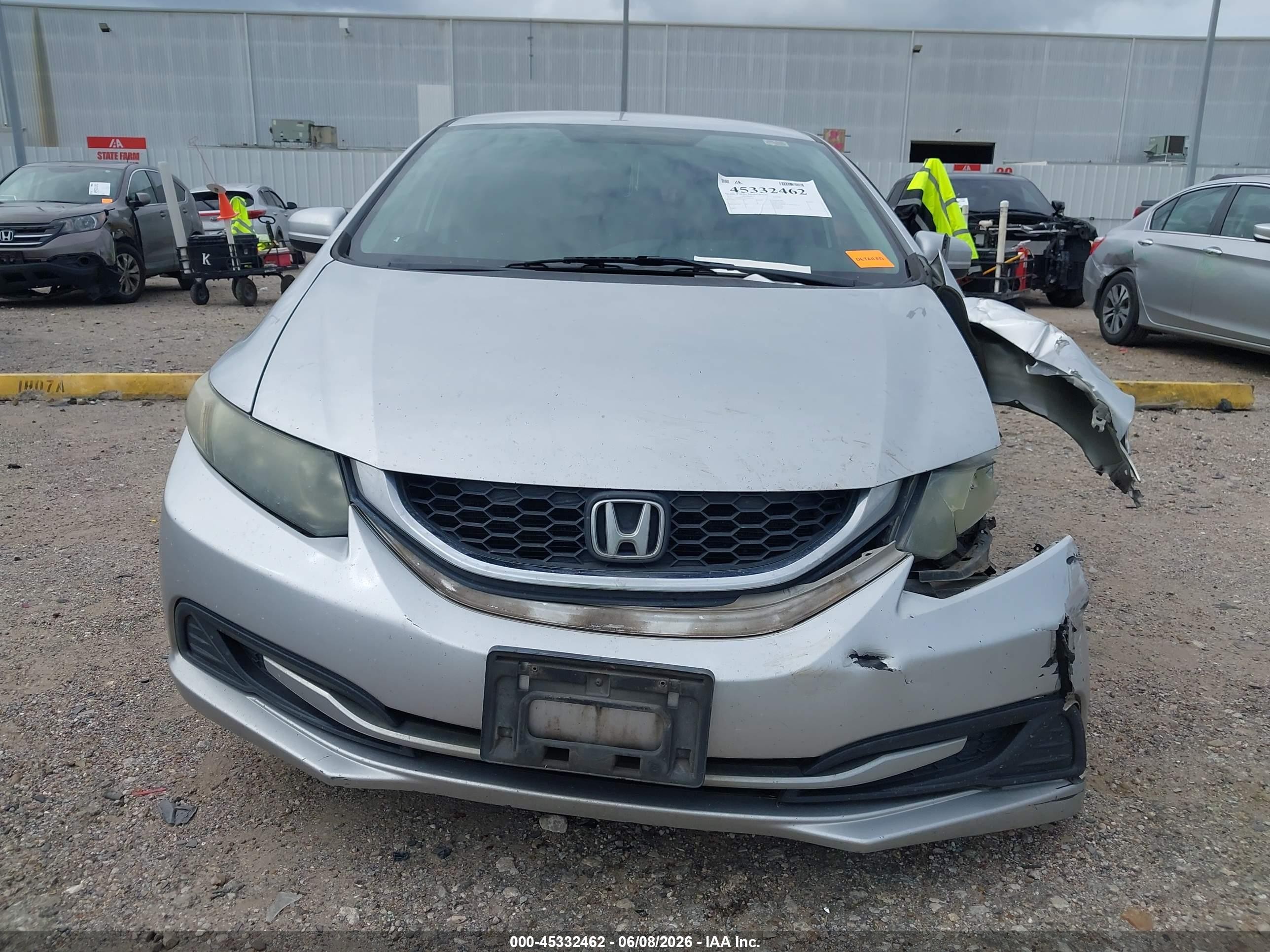 2015 Honda Civic Lx Silver vin: 19XFB2F51FE060534