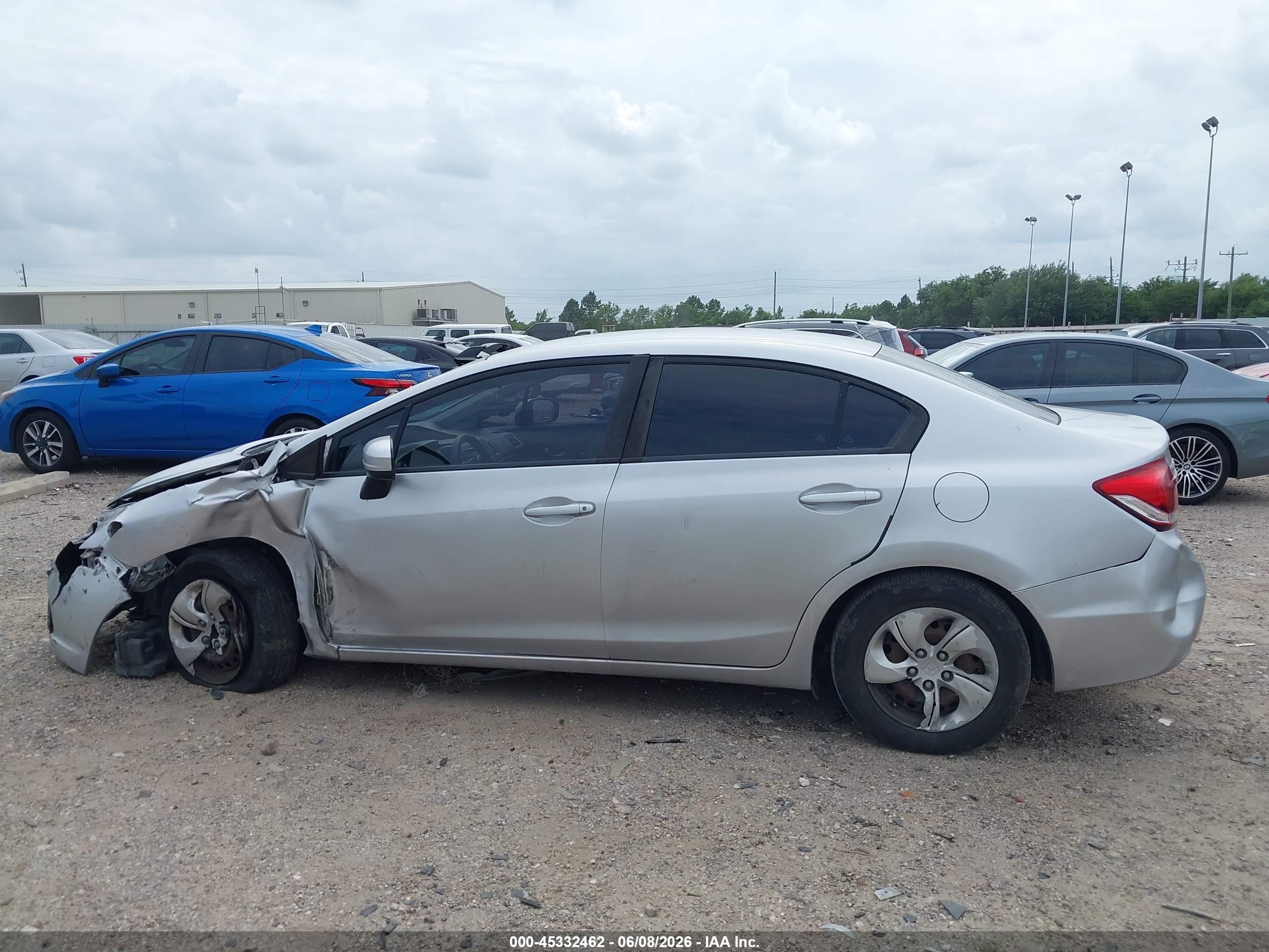 2015 Honda Civic Lx Silver vin: 19XFB2F51FE060534