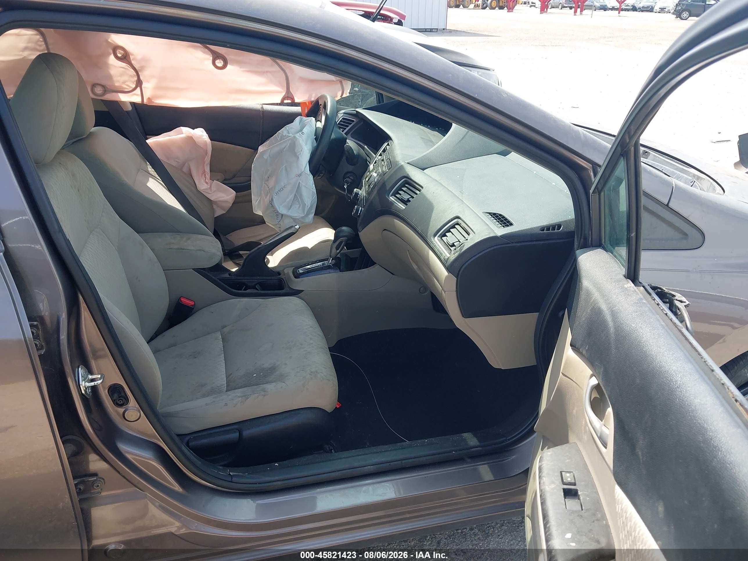 2015 Honda Civic Lx Gray vin: 19XFB2F51FE069508