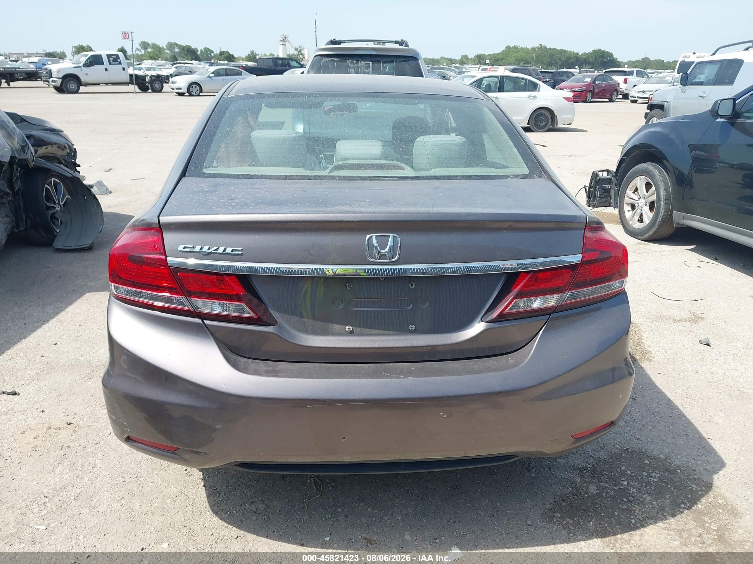 2015 Honda Civic Lx Gray vin: 19XFB2F51FE069508