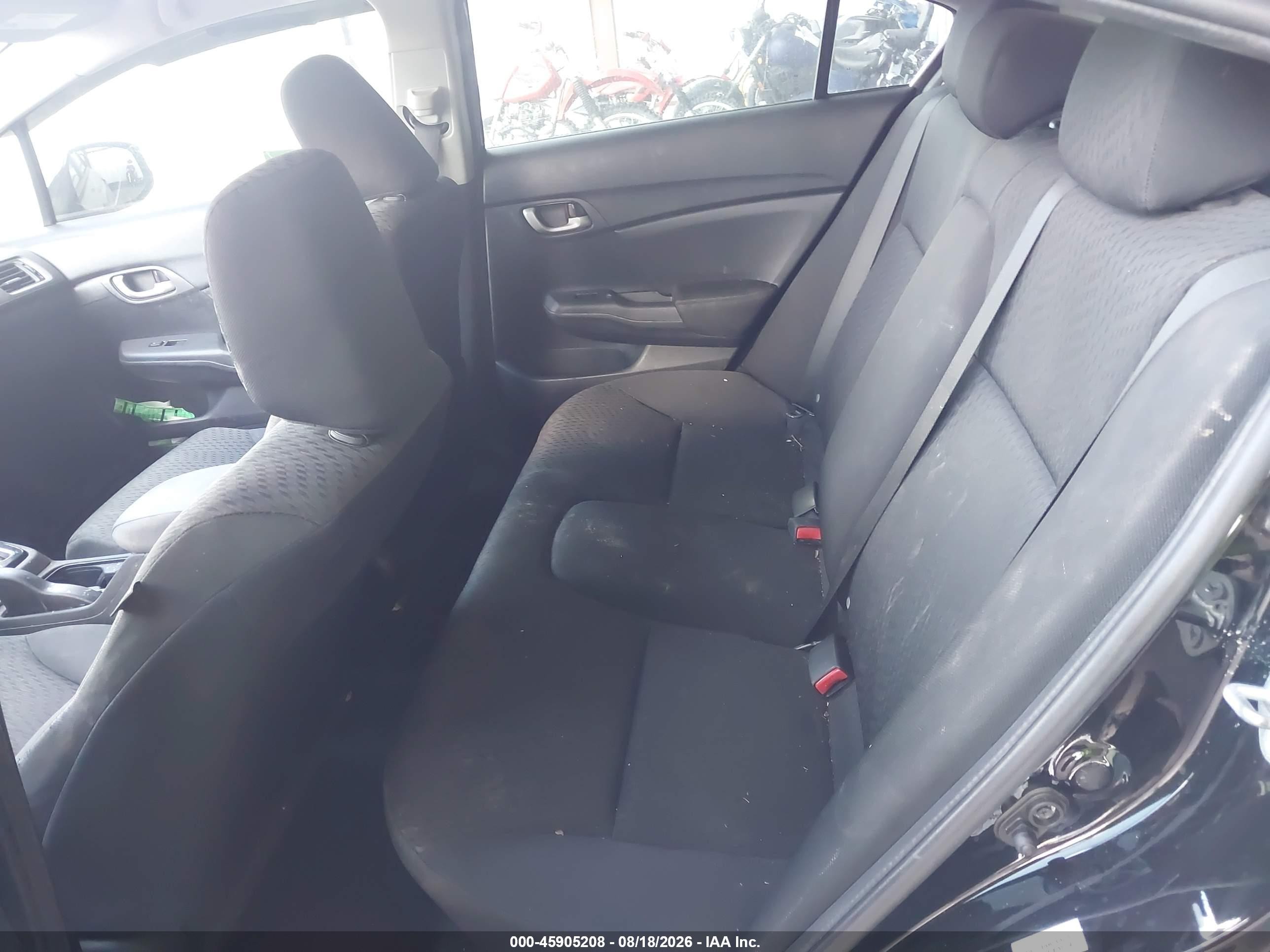 2015 Honda Civic Lx Черный vin: 19XFB2F51FE083117