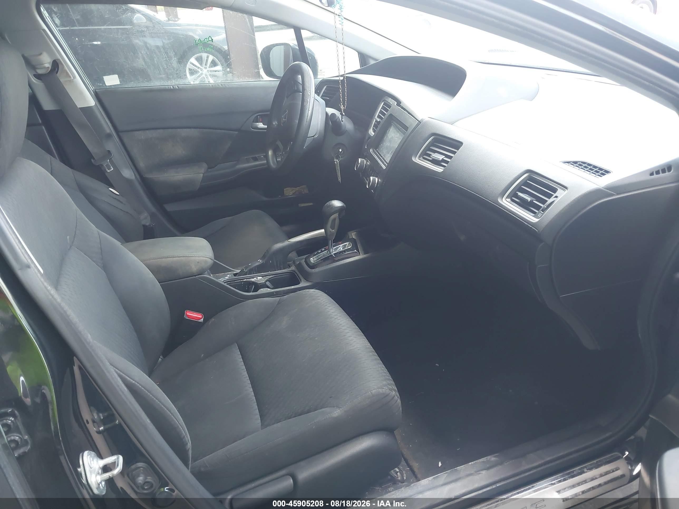 2015 Honda Civic Lx Черный vin: 19XFB2F51FE083117