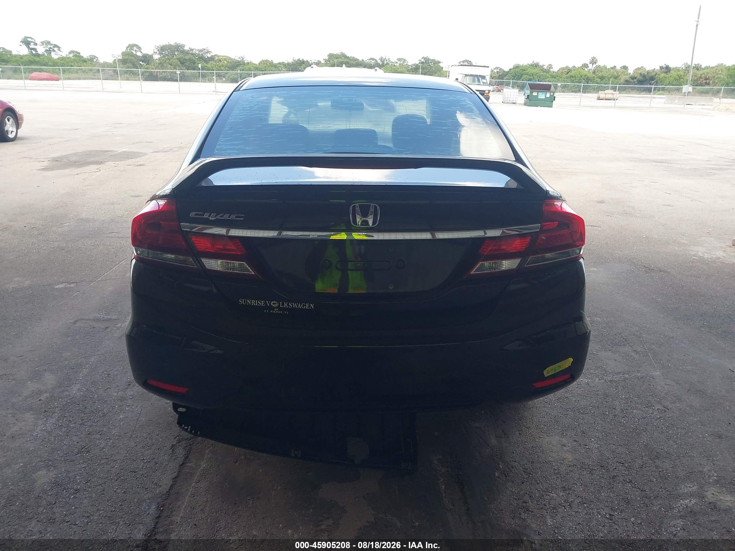 2015 Honda Civic Lx Черный vin: 19XFB2F51FE083117