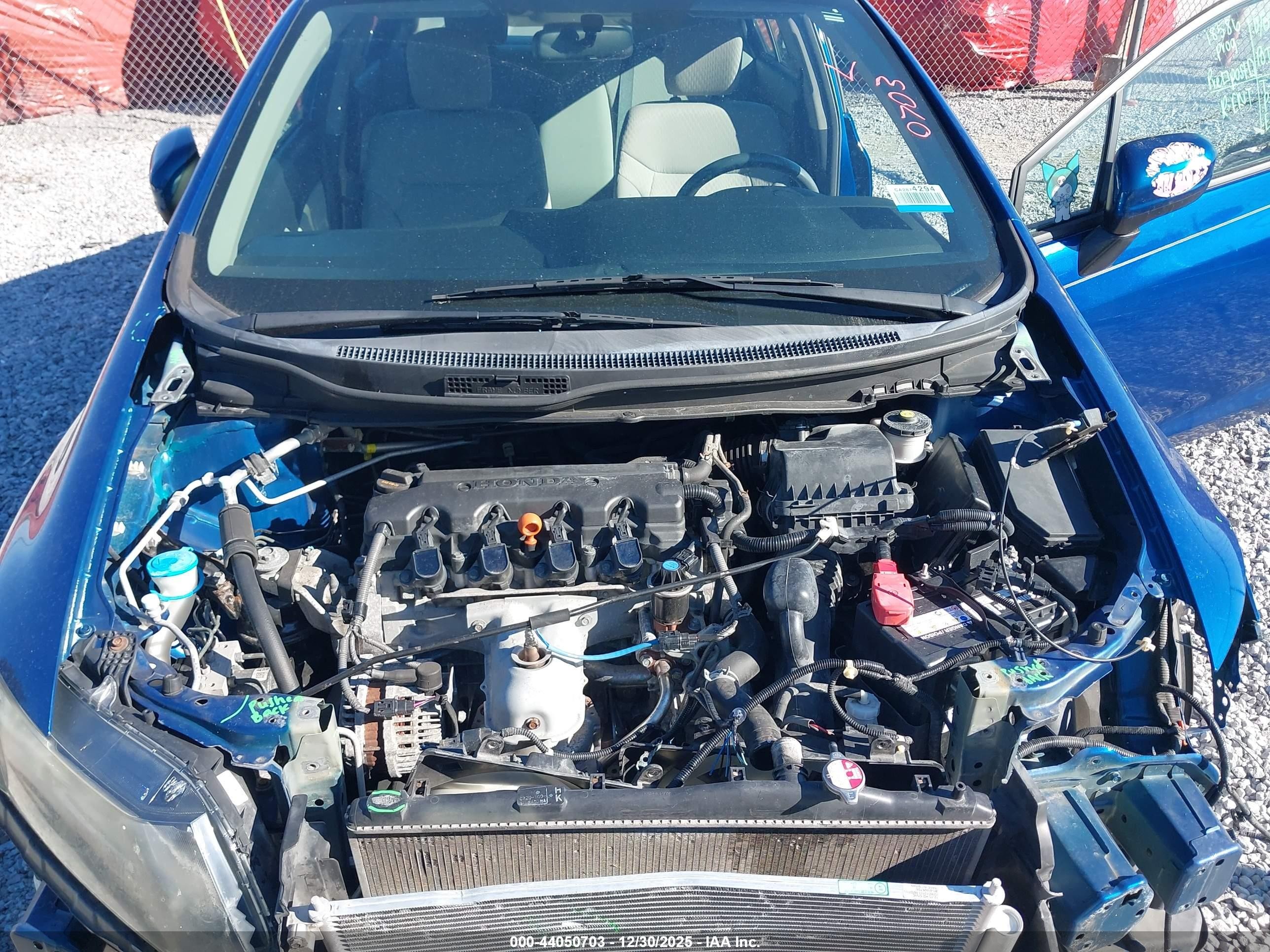 2015 Honda Civic Lx Blue vin: 19XFB2F51FE085093