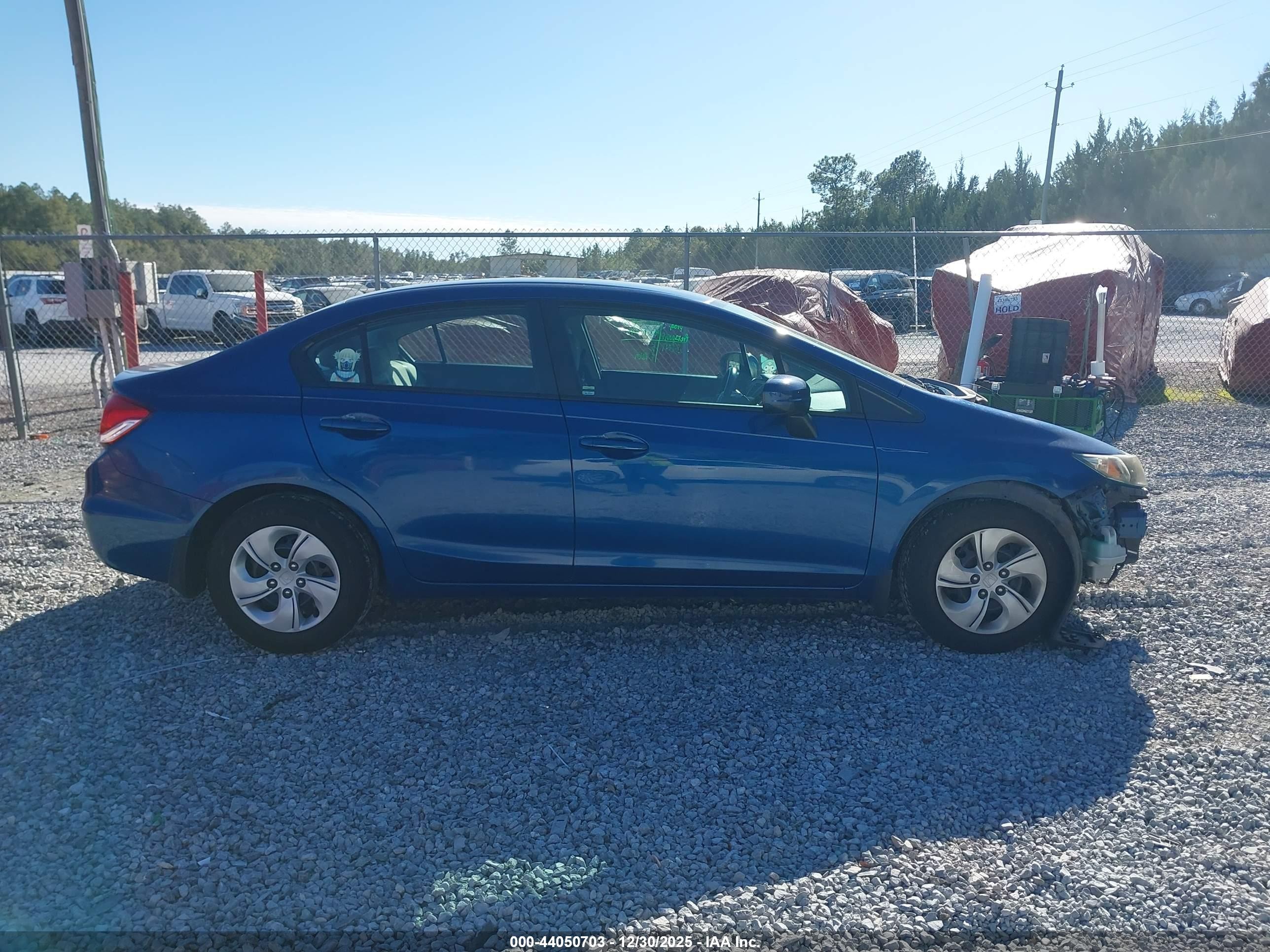 2015 Honda Civic Lx Blue vin: 19XFB2F51FE085093
