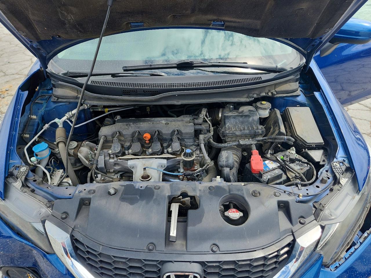 2015 Honda Civic Lx Blue vin: 19XFB2F51FE086065